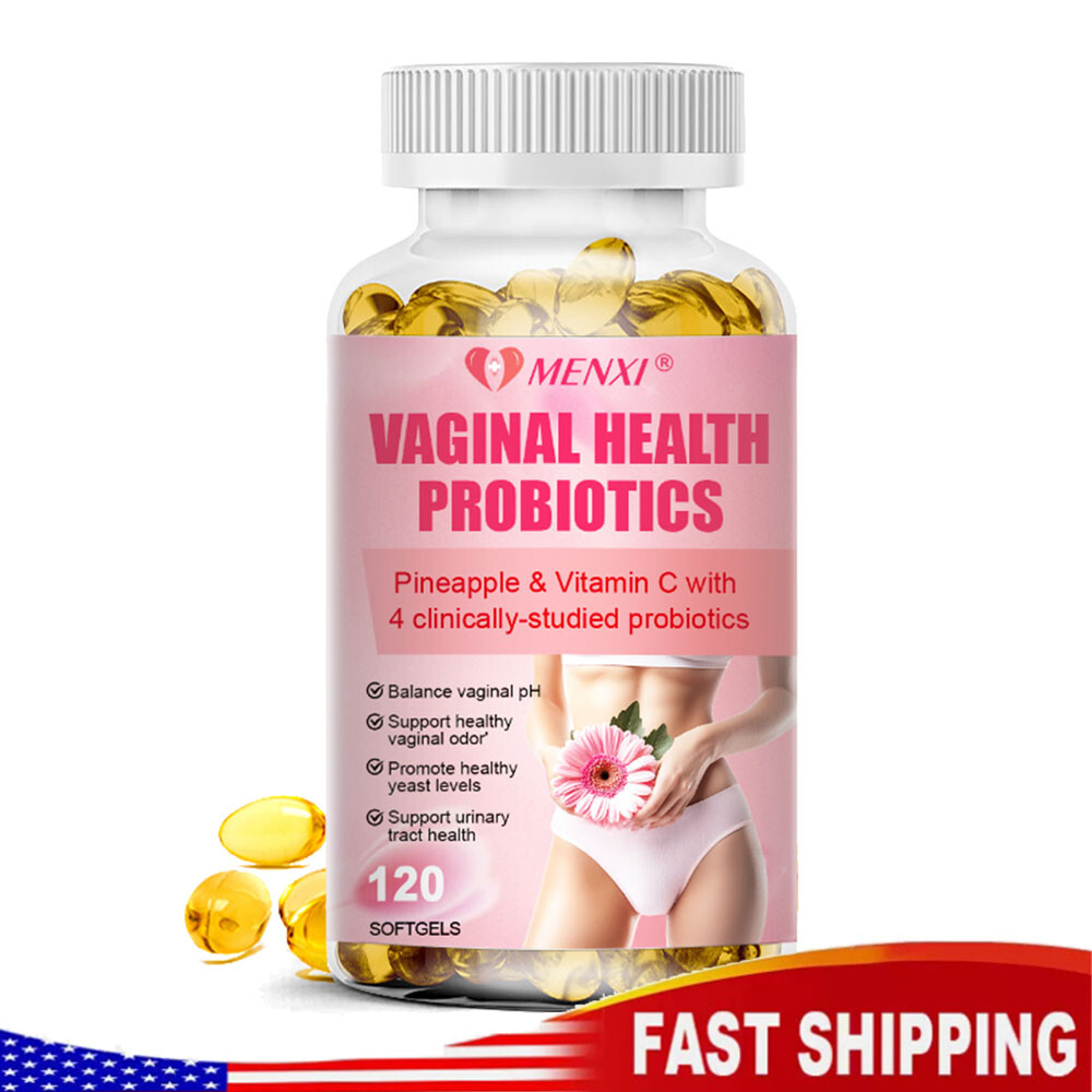 Vaginal Probiotics for Women pH Balance w/Prebiotics Lactobacillus 120 Court