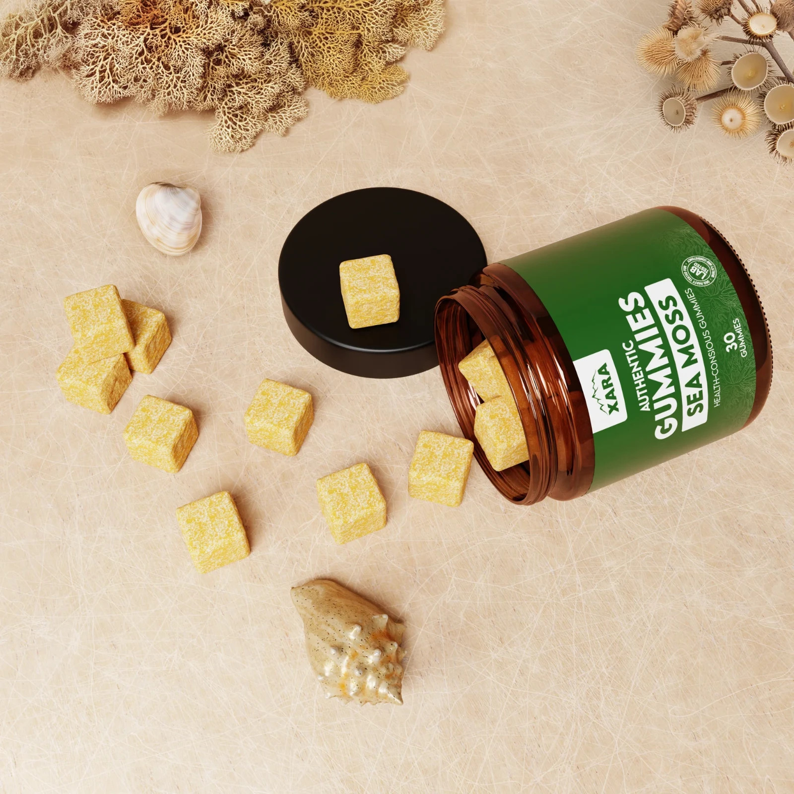 Xara Shilajit – Irish Sea Moss Gummies, 30 Count, Exp. 08/27 ($39+ Value)