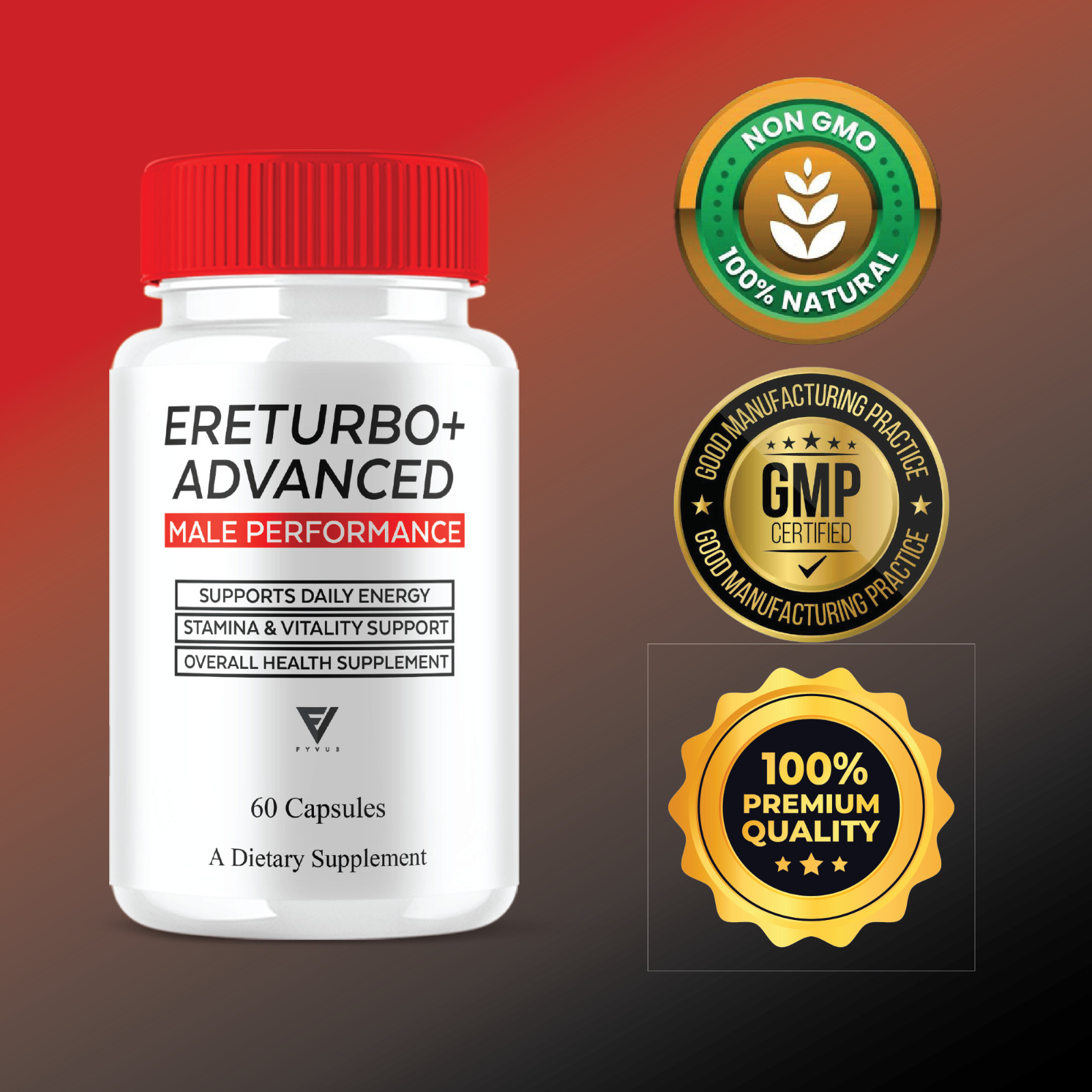 (5 Pack) Ereturbo Advanced Performance, Ereturbo Health Support (300 Capsules)