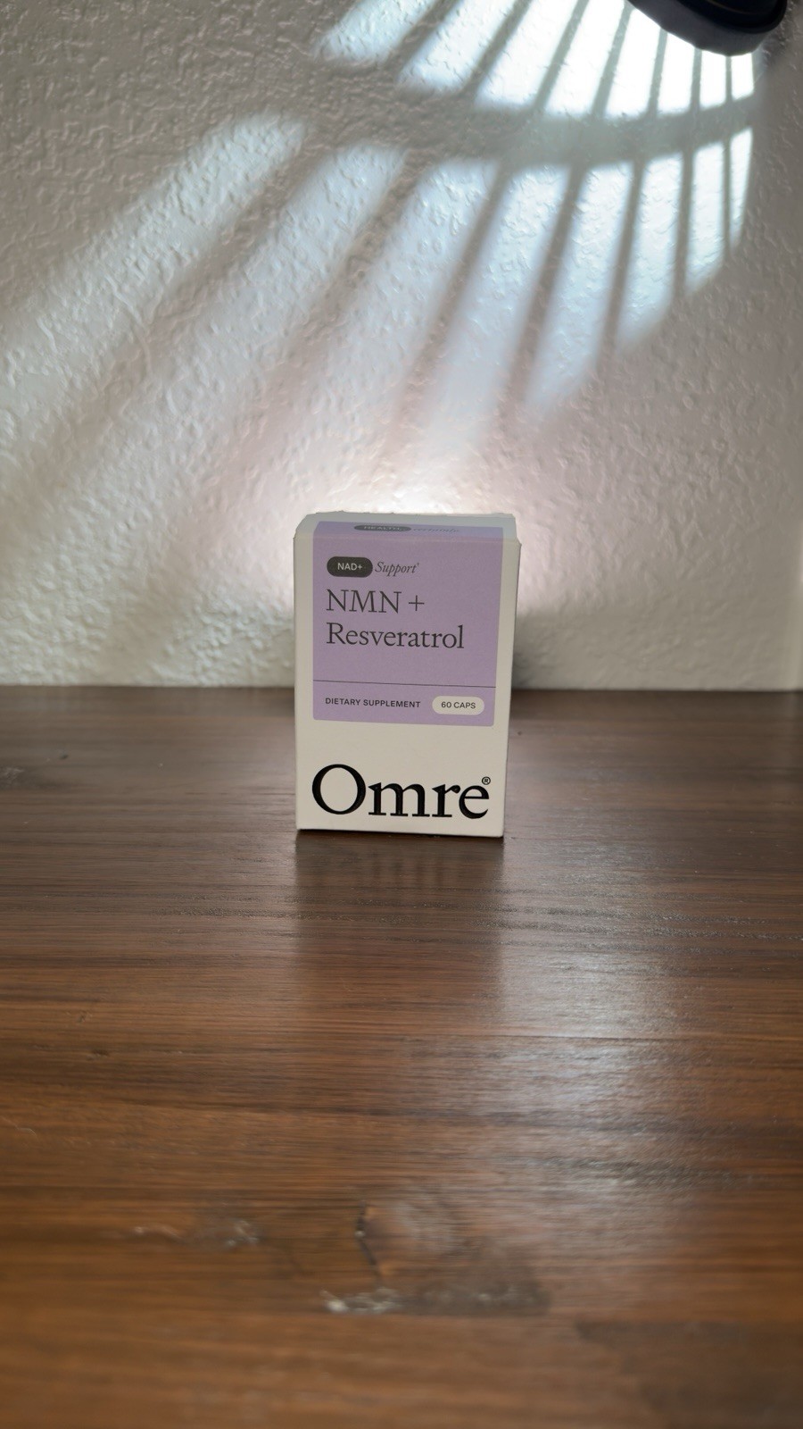 Omre NAD+ Support NMN + Micronized Resveratrol 500 mg Vegan 60ct Capsules