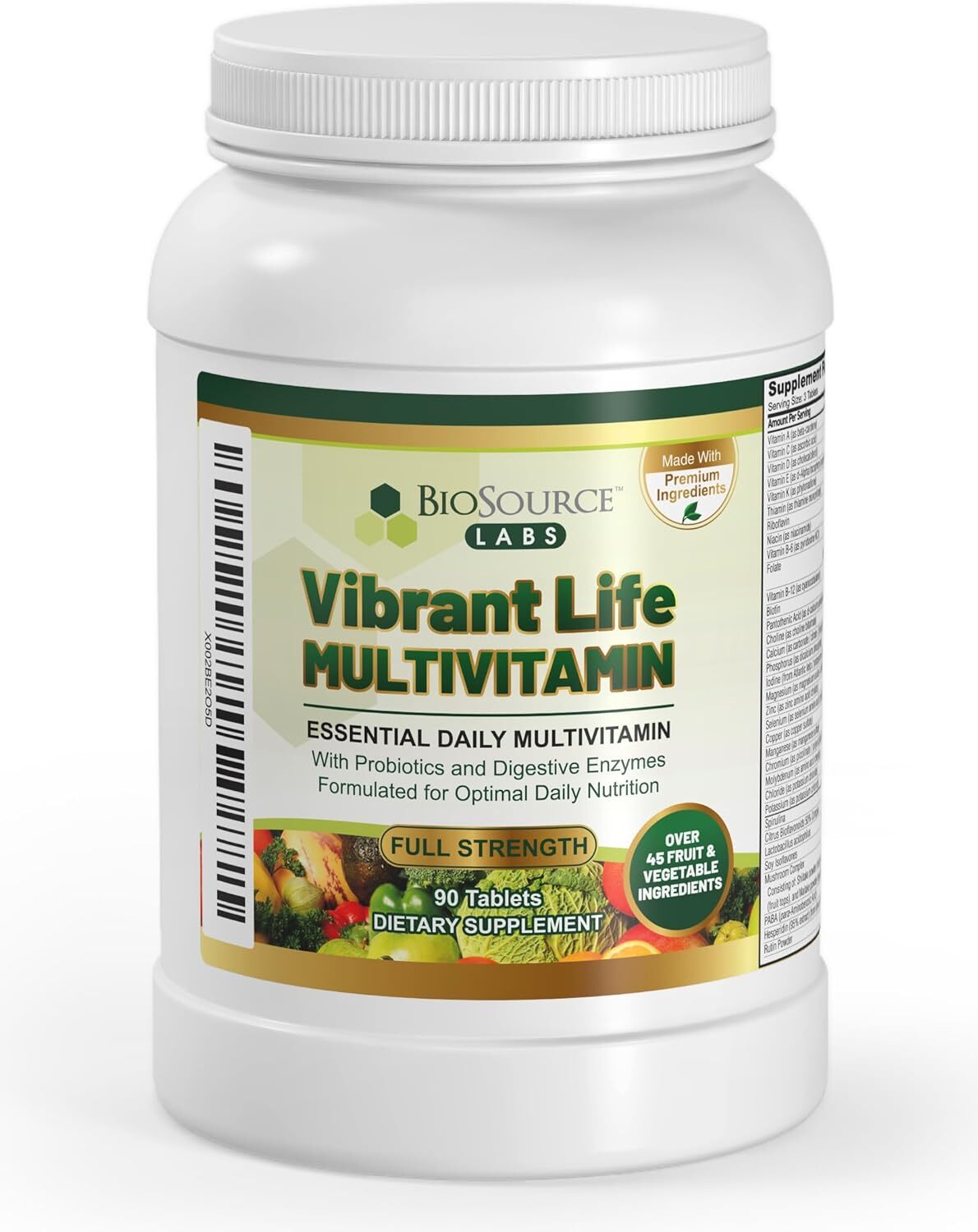 Vibrant Life Multivitamin with Probiotics, Digestive Enzymes & B-Complex