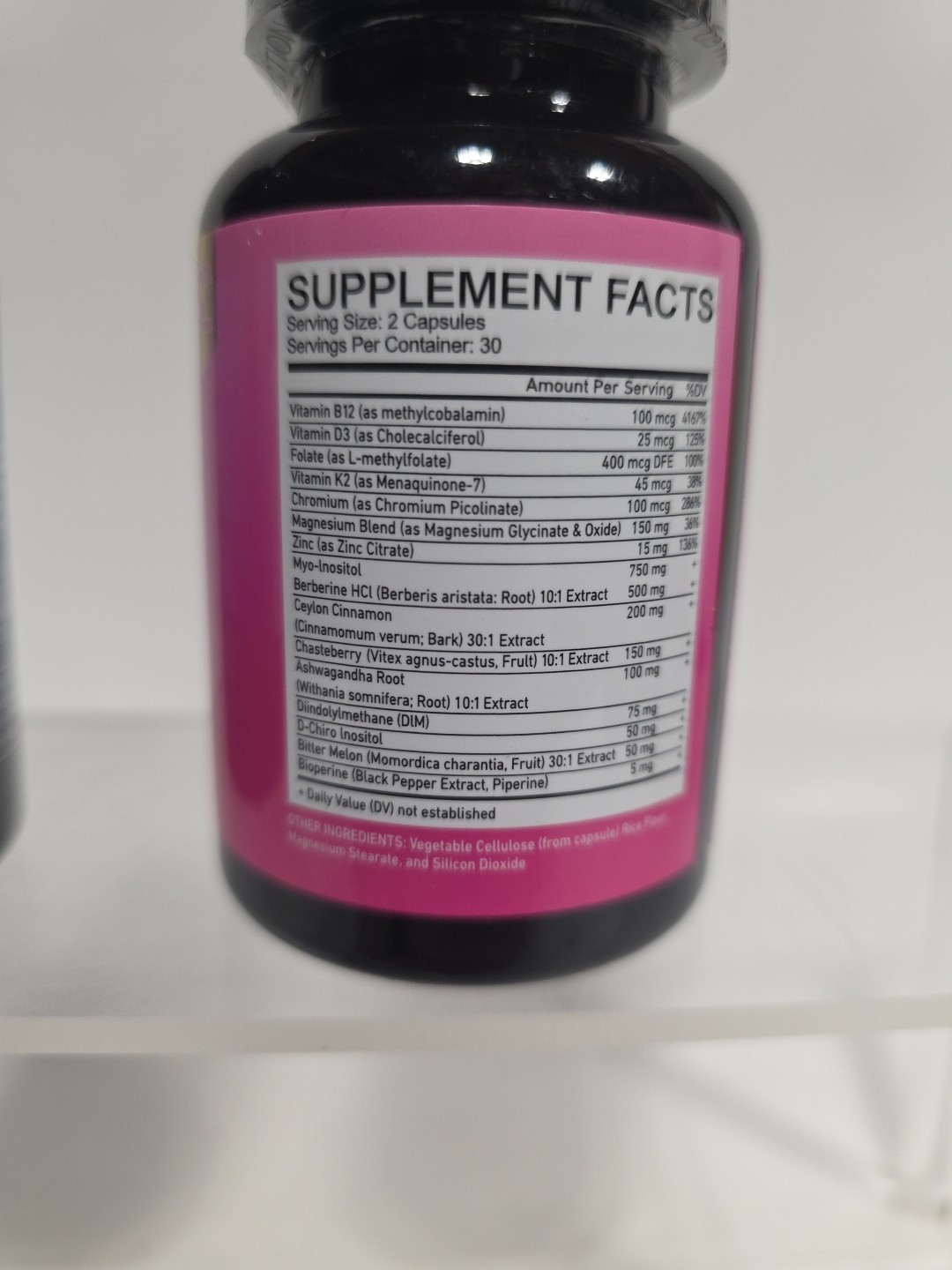 Zoyava Extra Strength Myo-Inositol Berberine Capsules Ceylon Cinnamon