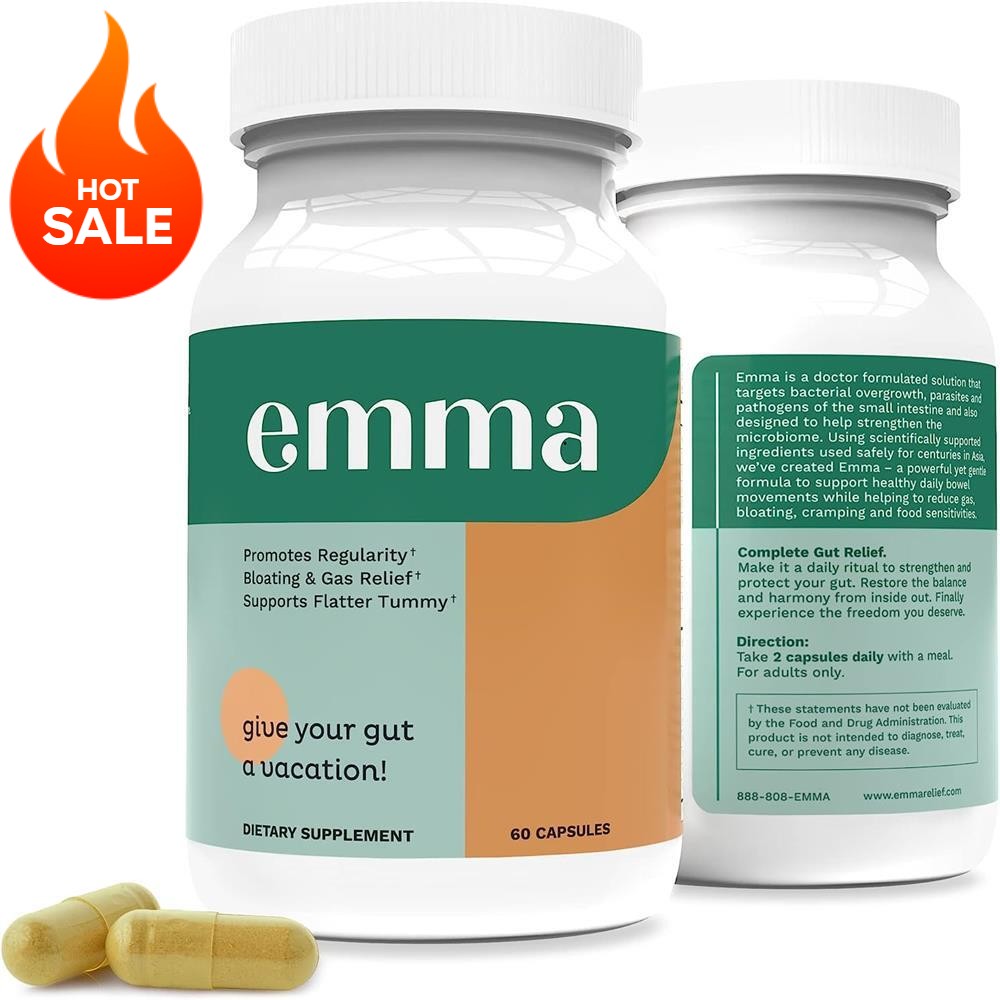 Emma 60 Capsule Improve Digestive Gut Health Clean Skin Boost Metabolism