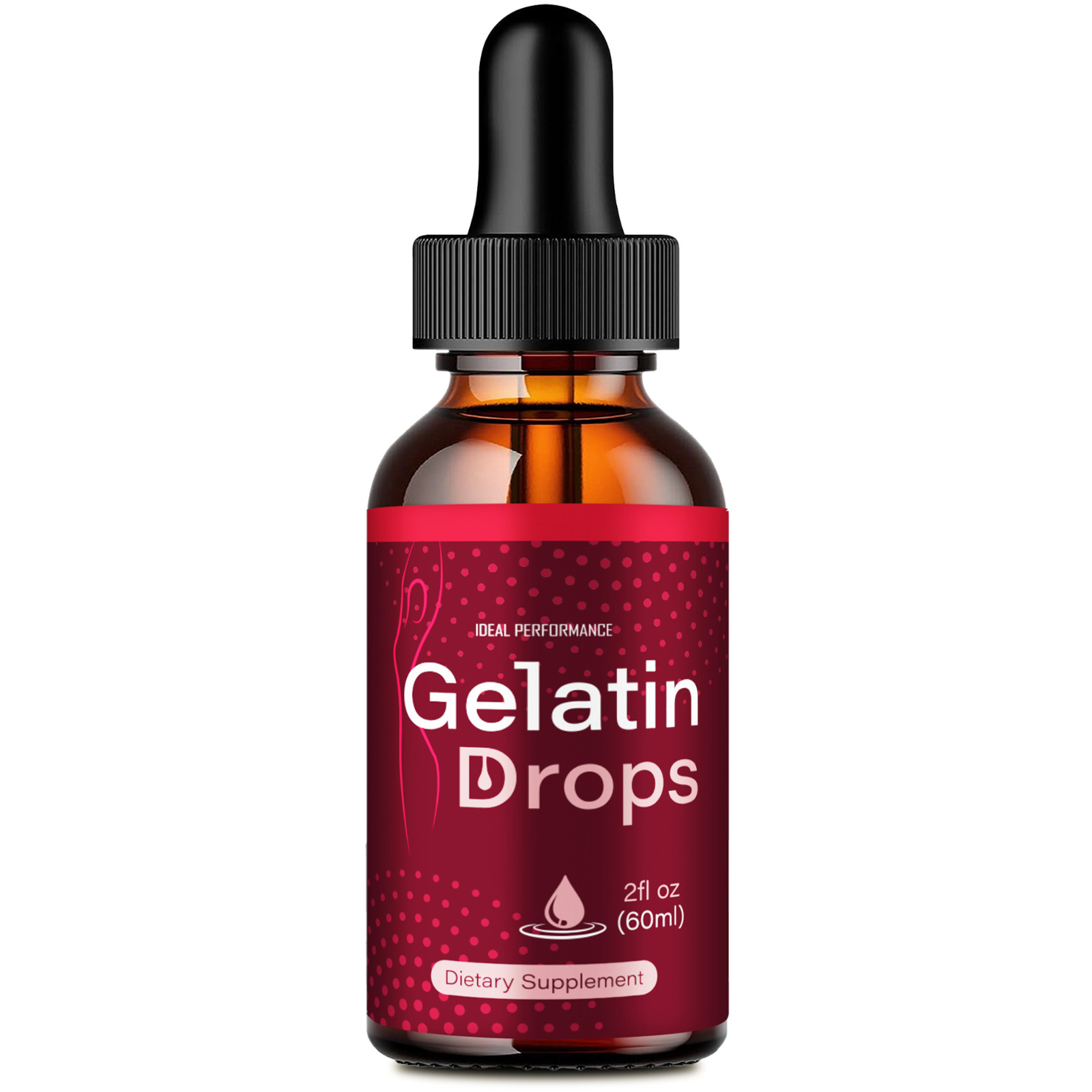 Gelatin Drops, Official Gelatin Supplement Droppers (1 Pack)