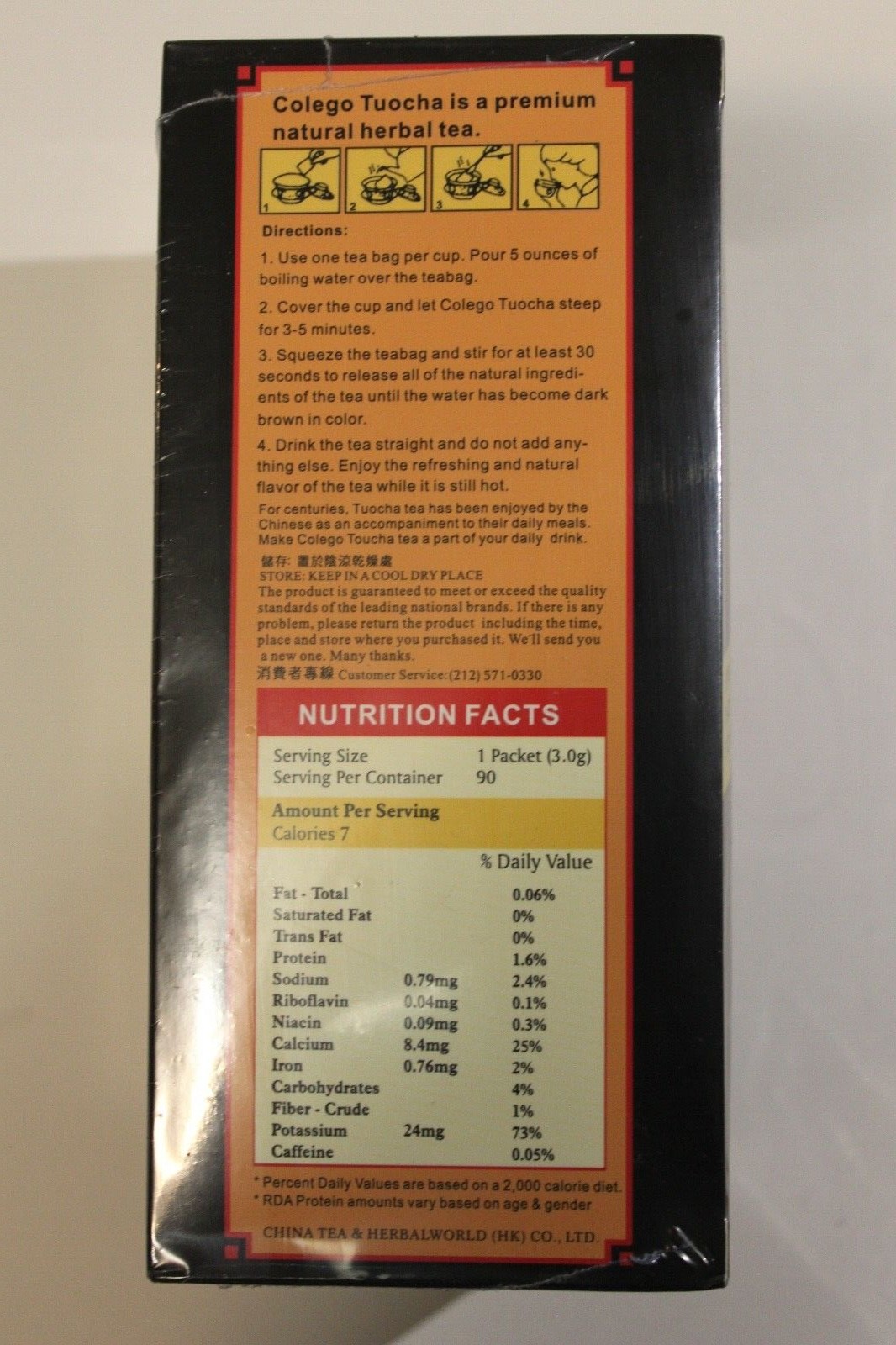 Colego Tea Natural Tea 90 Teabags 270 g Great for Cholesterol, Sugar reduction