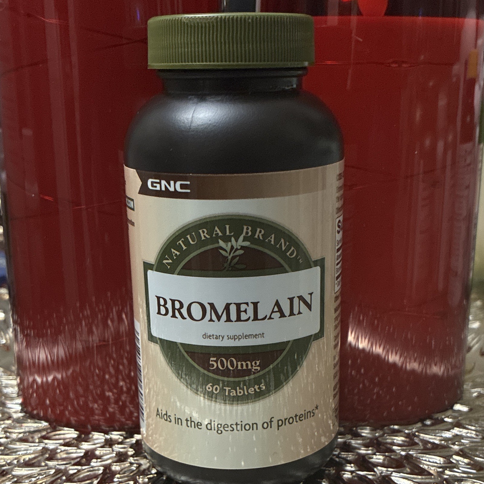 GNC Bromelain 500mg Digestive Support Supplement 60 Tablets Gluten-Free