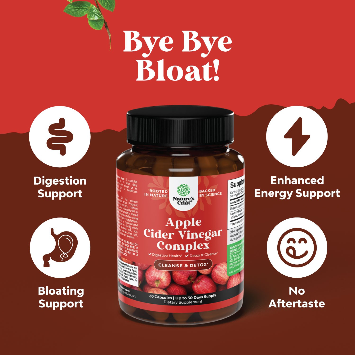 Apple Cider Vinegar Pills – for Weight Loss 1000mg Per Serving Extra Strength