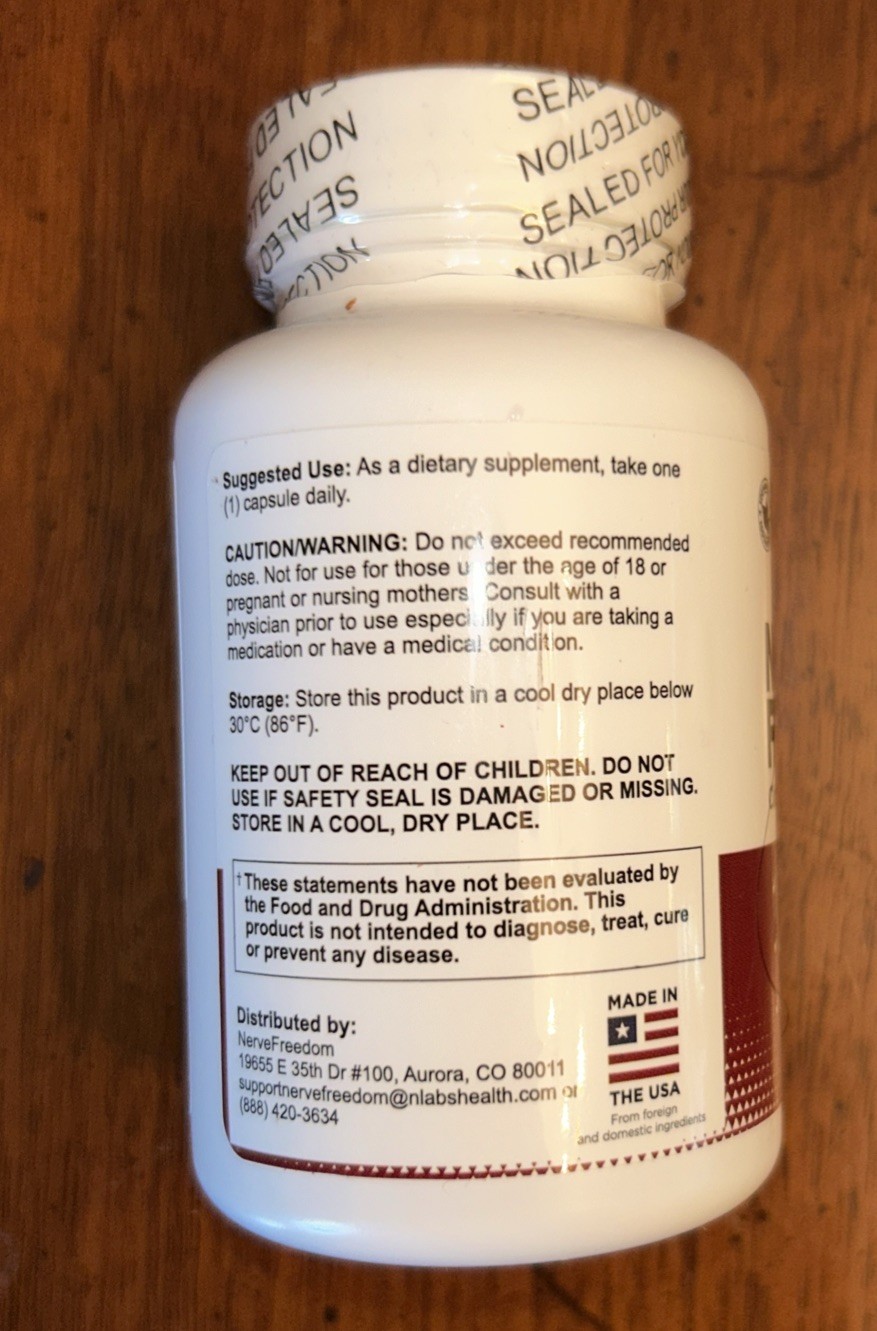 (4 Pack) Nerve Freedom Nerve Health Capsules, NerveFreedom Healthy Blood Support