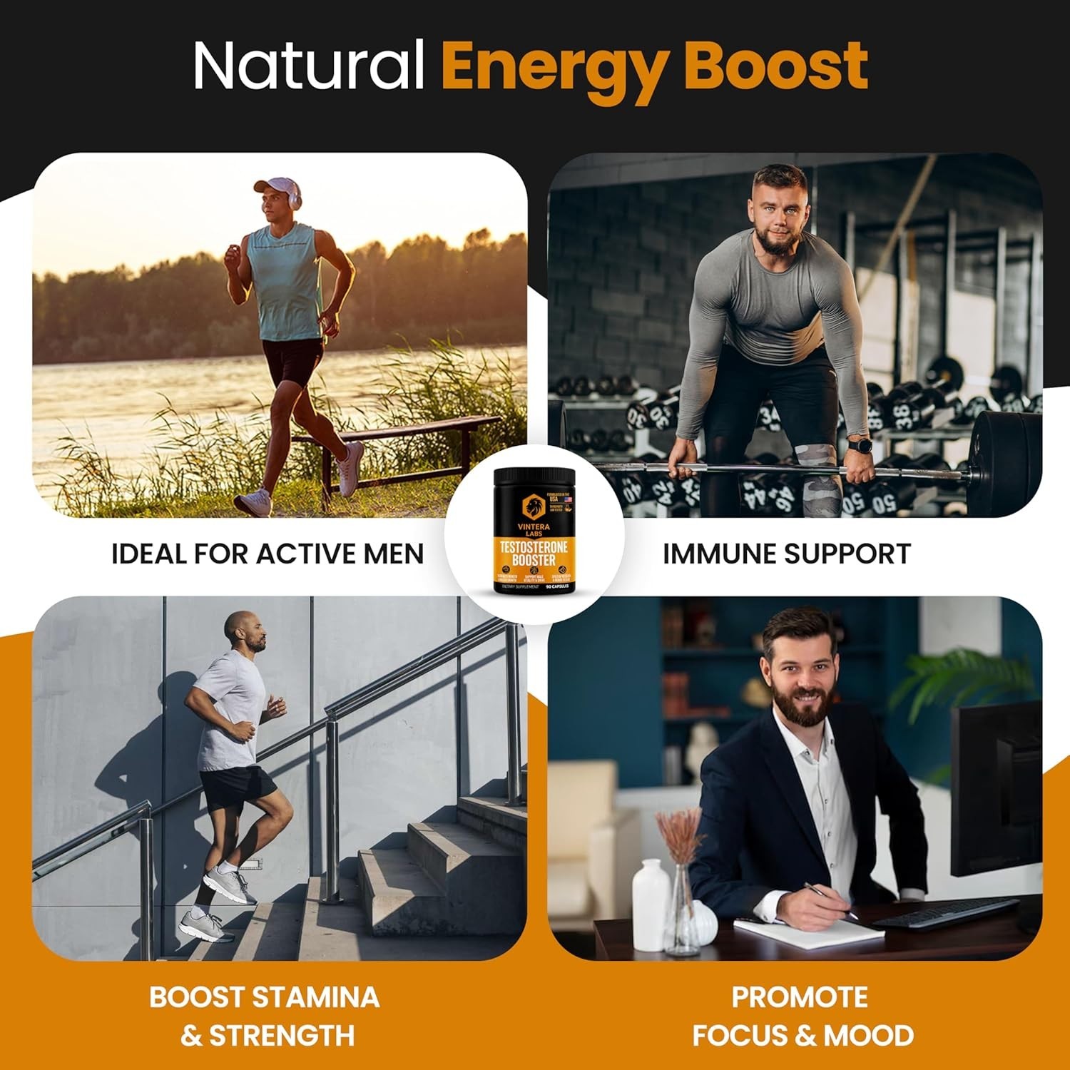 TESTOSTERONE BOOSTER FOR MEN, SHEER ALPHA T-BOOSTER, ENHANCE MUSCLE SIZE & ENEGY