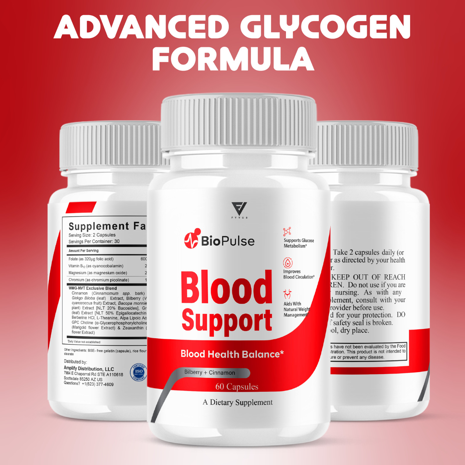 (5 Pack) True Relief Glycogen Support, TrueRelief Advanced Pills (300 Capsules)