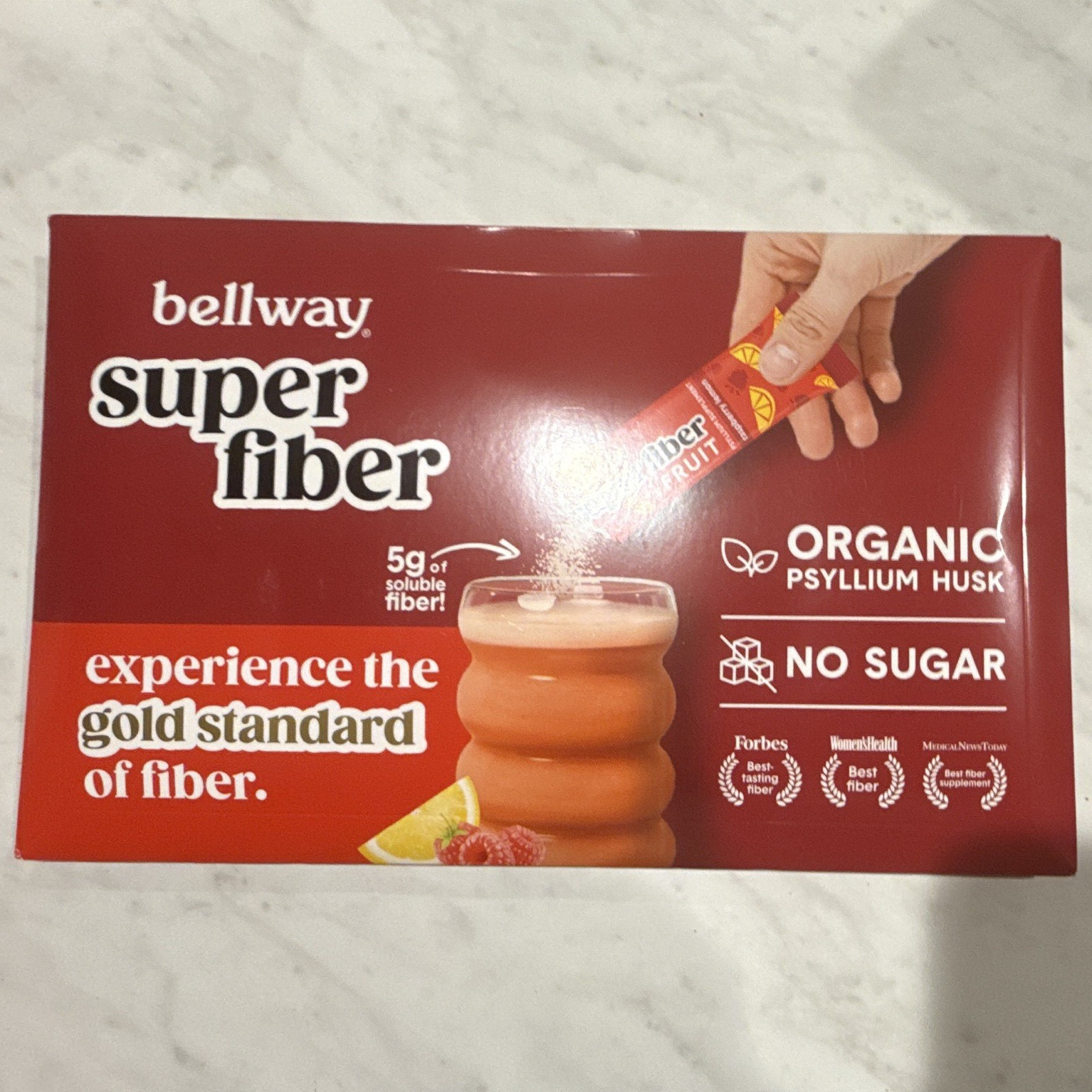 bellway Super Fiber Organic Psyllium Husk Powder 15g Sachets No Sugar