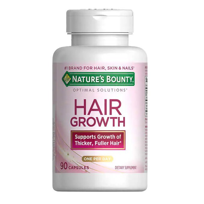 Nature’s Bounty Optimal Solutions Hair Growth 90 Capsules – Thicker, Fuller Hair