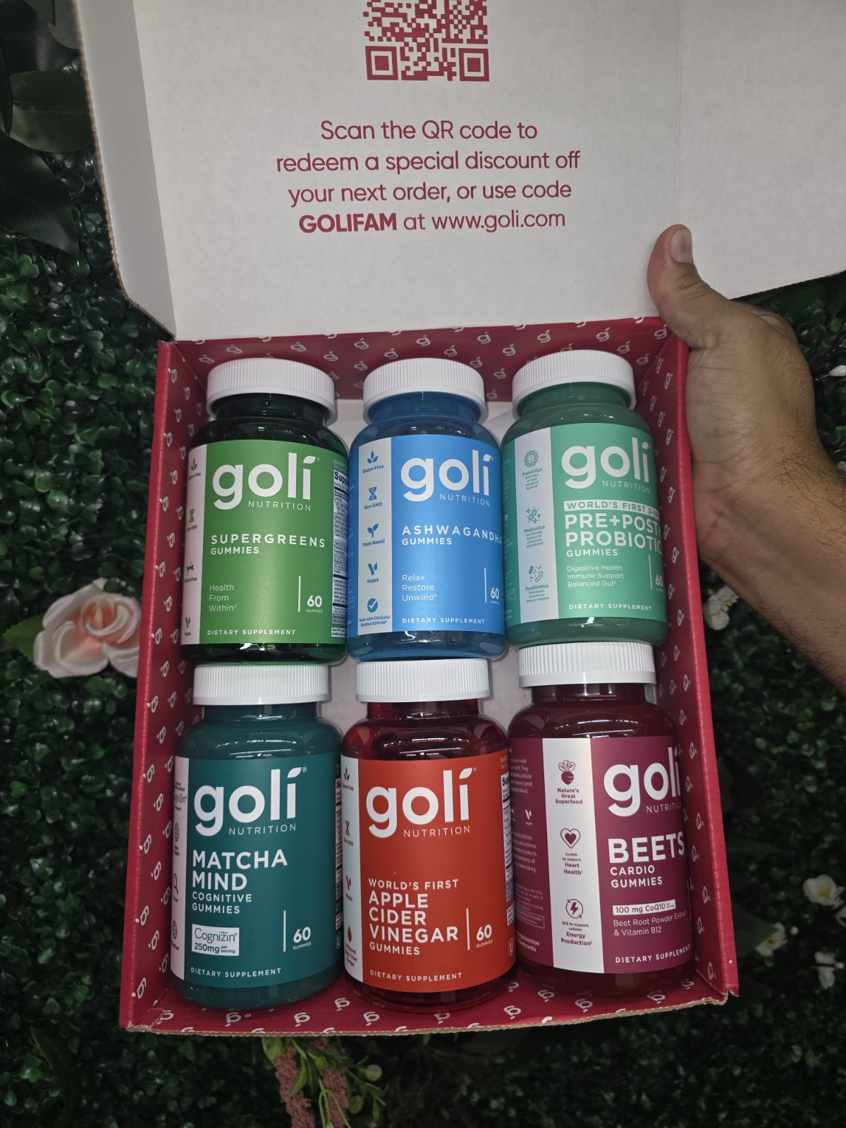 Goli Nutrition Ashwagandha Apple Cider Vinegar Beet Probiotics Gummies Immune