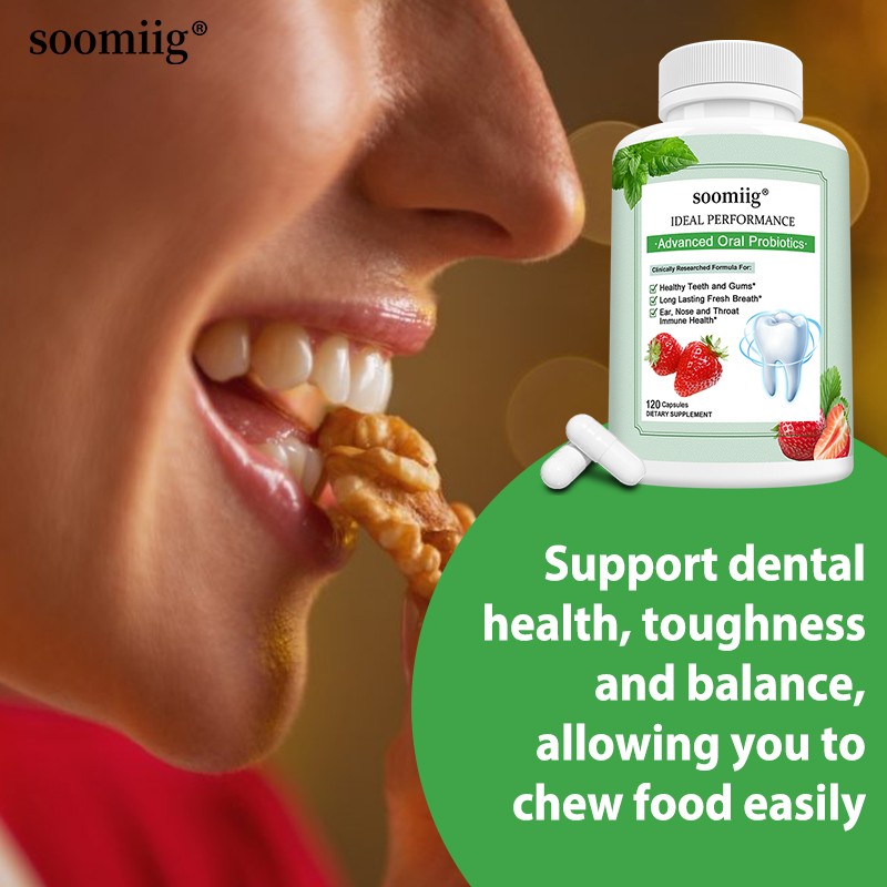 Oral Probiotic Supp Restore Healthy Teeth Fresh Breath Support Fight Bad Breath