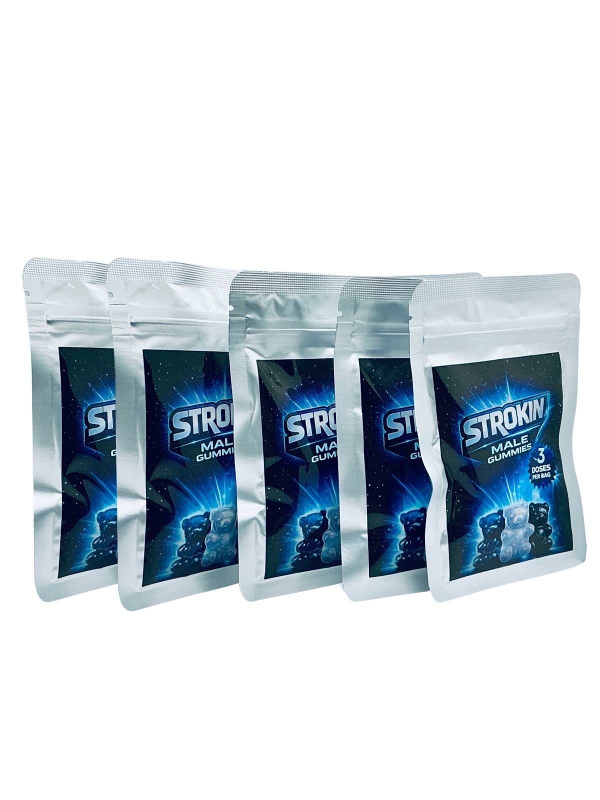 STROKIN Male Enhancement Gummies for Men Energy Support 5 Pack Performance