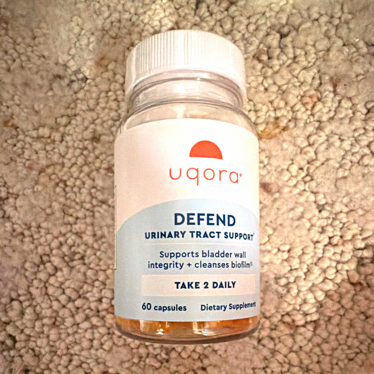 Uqora Defend Urinary Tract Support 60 Capsules Vegetarian D-Mannose D3