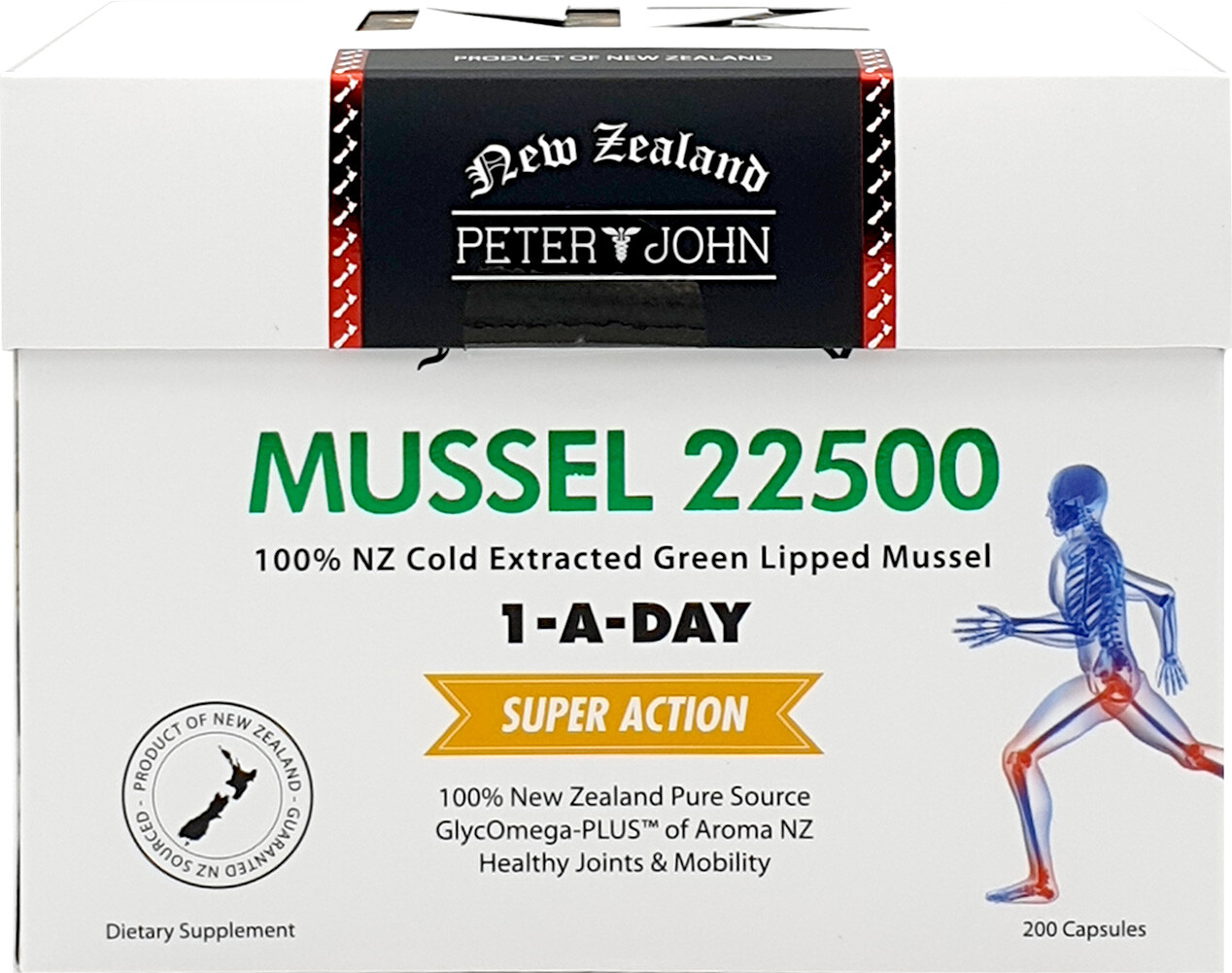 Peter&John New Zealand Green Lipped Mussel 22500 200capsule Joint support