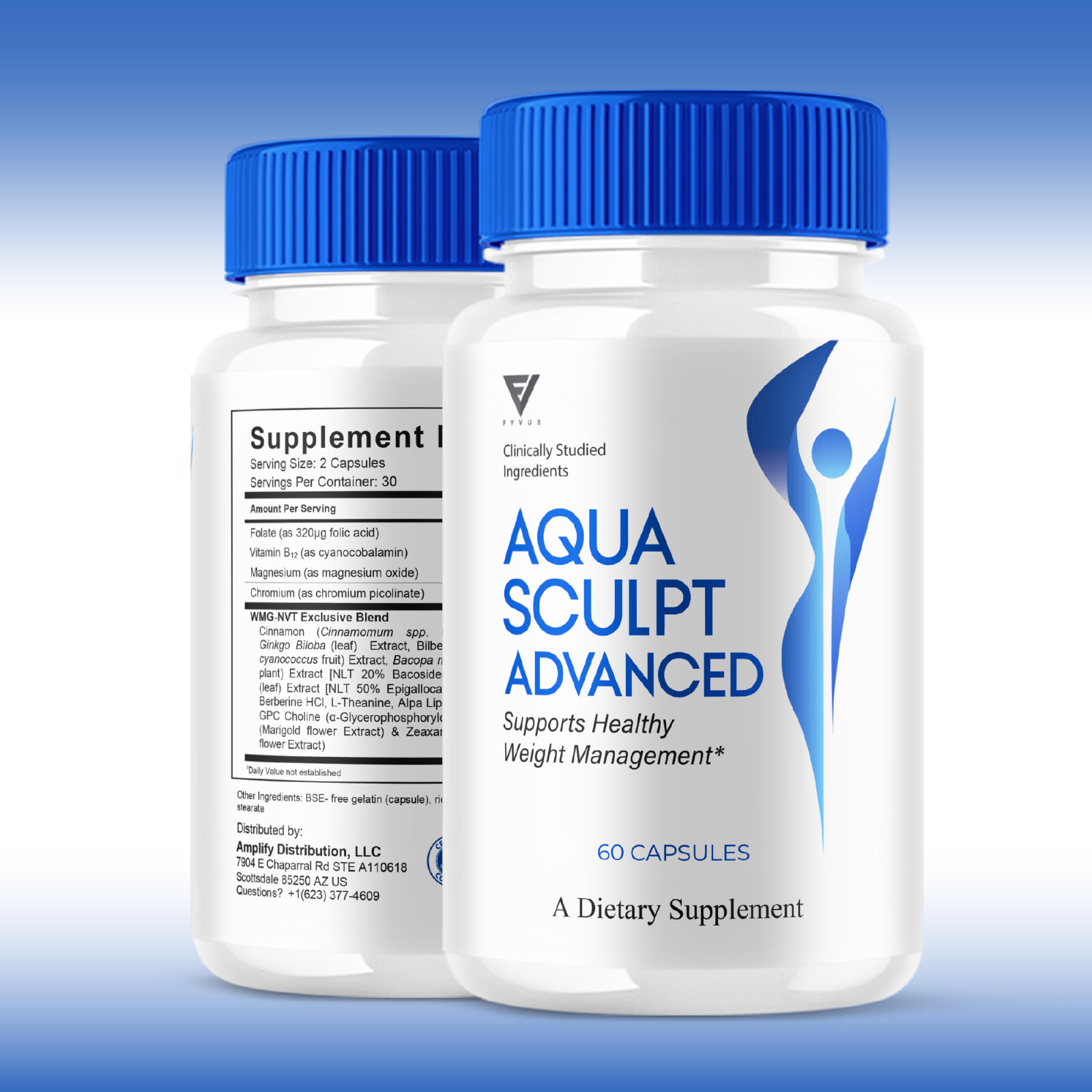 Aqua Sculpt Pills AquaSculpt Capsules Weight Management (60 Capsules)