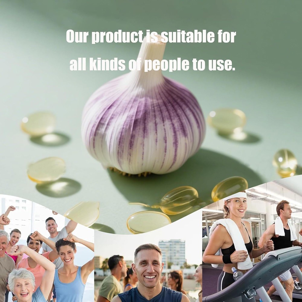 (1pack) Aged Garlic Extract, 300 Softgels, 500mg Odorless | Heart & Immune