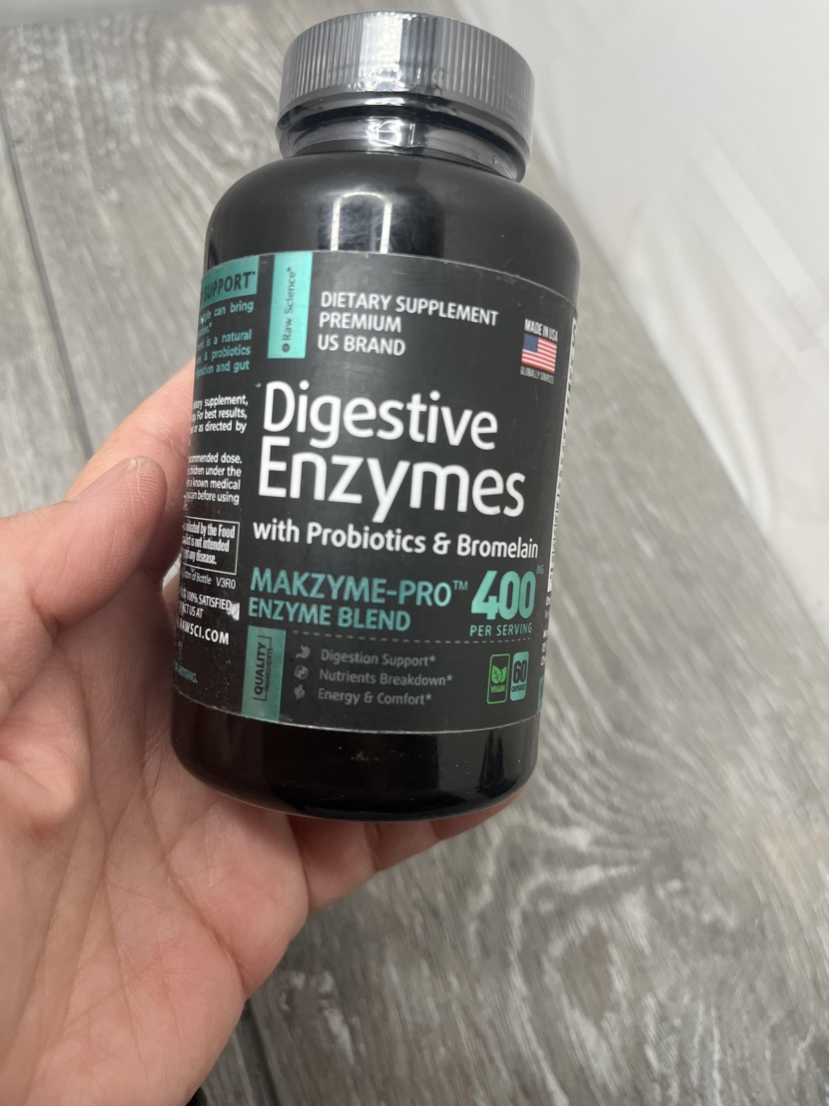 2pk Digestive Enzymes with Probiotics & Bromelain 400mg 60 Caps each Exp 7/26