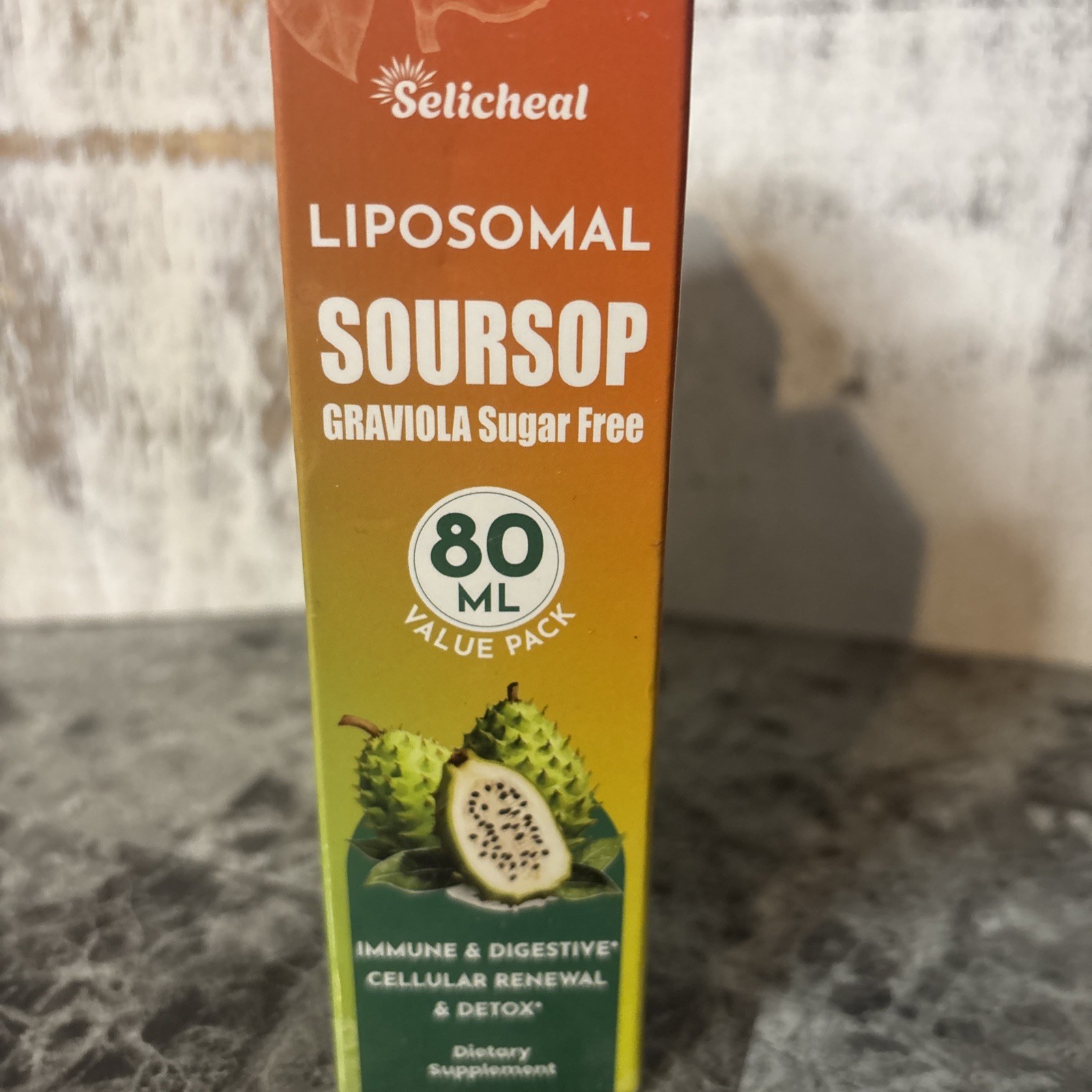 2-Selicheal Liposomal Soursop Graviola Sugar Free Drops 80 ML Value Pack New