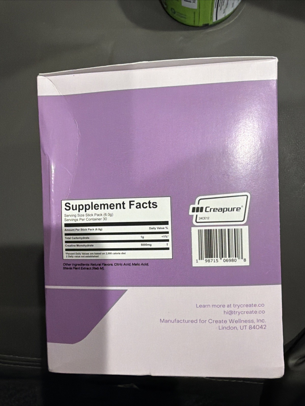 Create Wellness Creatine Monohydrate Mixed Berry 30 Packs Non-GMO Gluten-Free!!