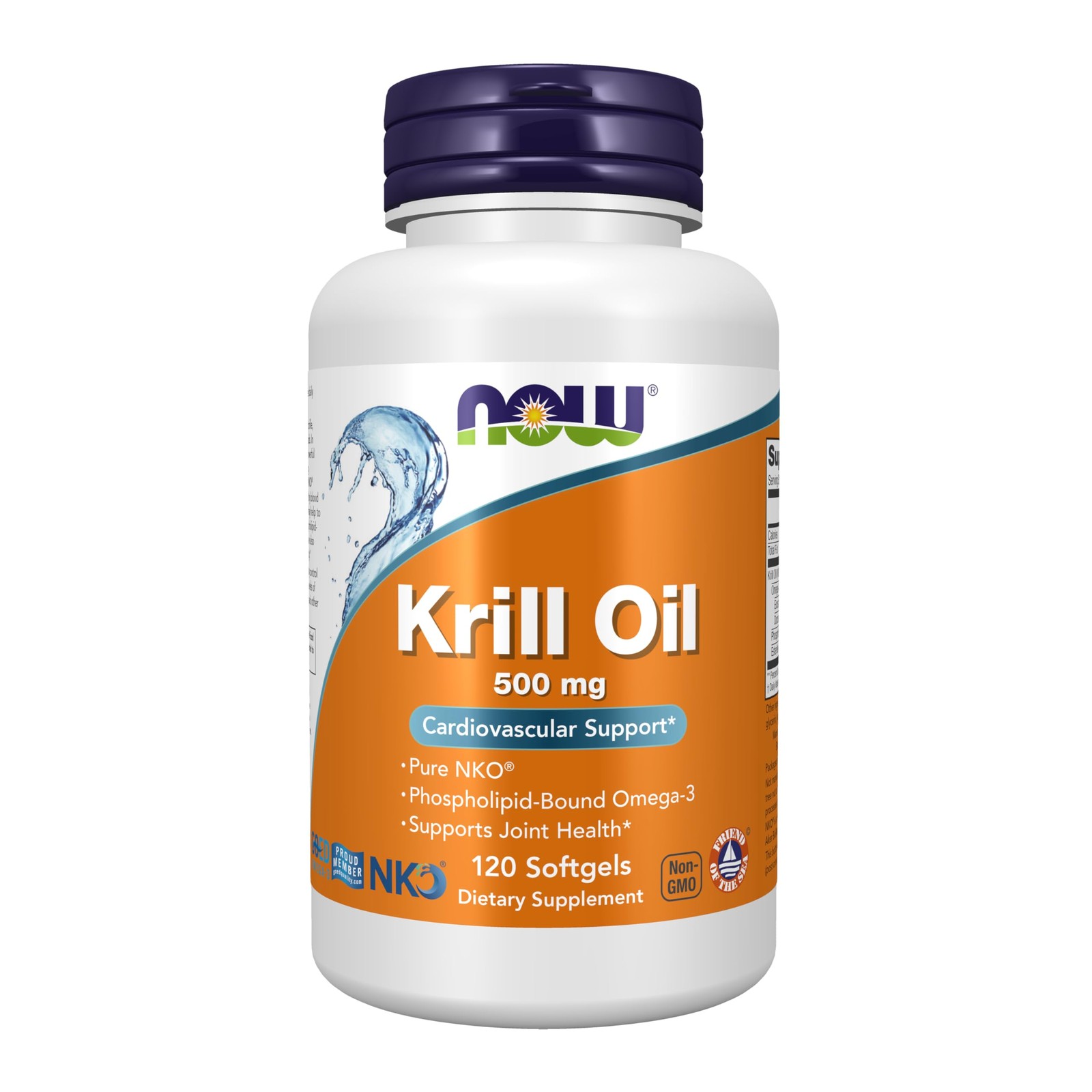 NOW Supplements, Krill Oil 500 mg, 120 Count (Pack of 1), Red/Brown