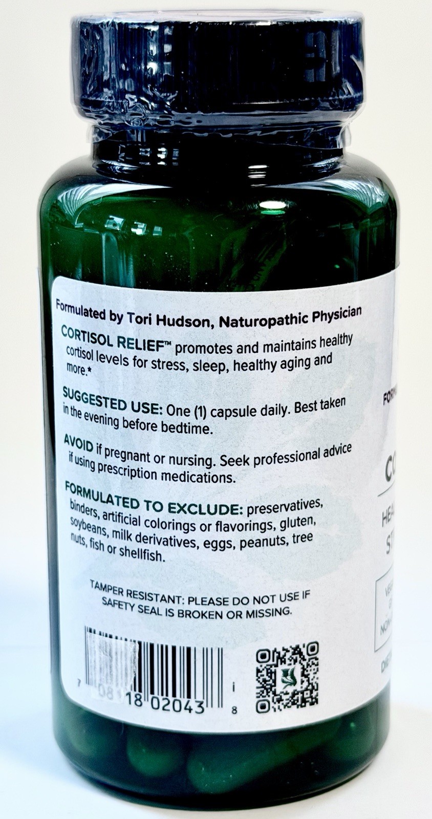 Vitanica Cortisol Relief Stress Management Sleep Support Vegan 60 EXP 08/2027