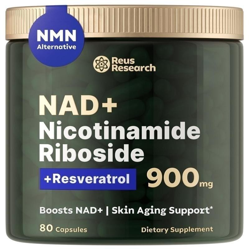 2 Bottle of Reus Research NR900 -NAD+Supplement forSkin Aging Support, Energy