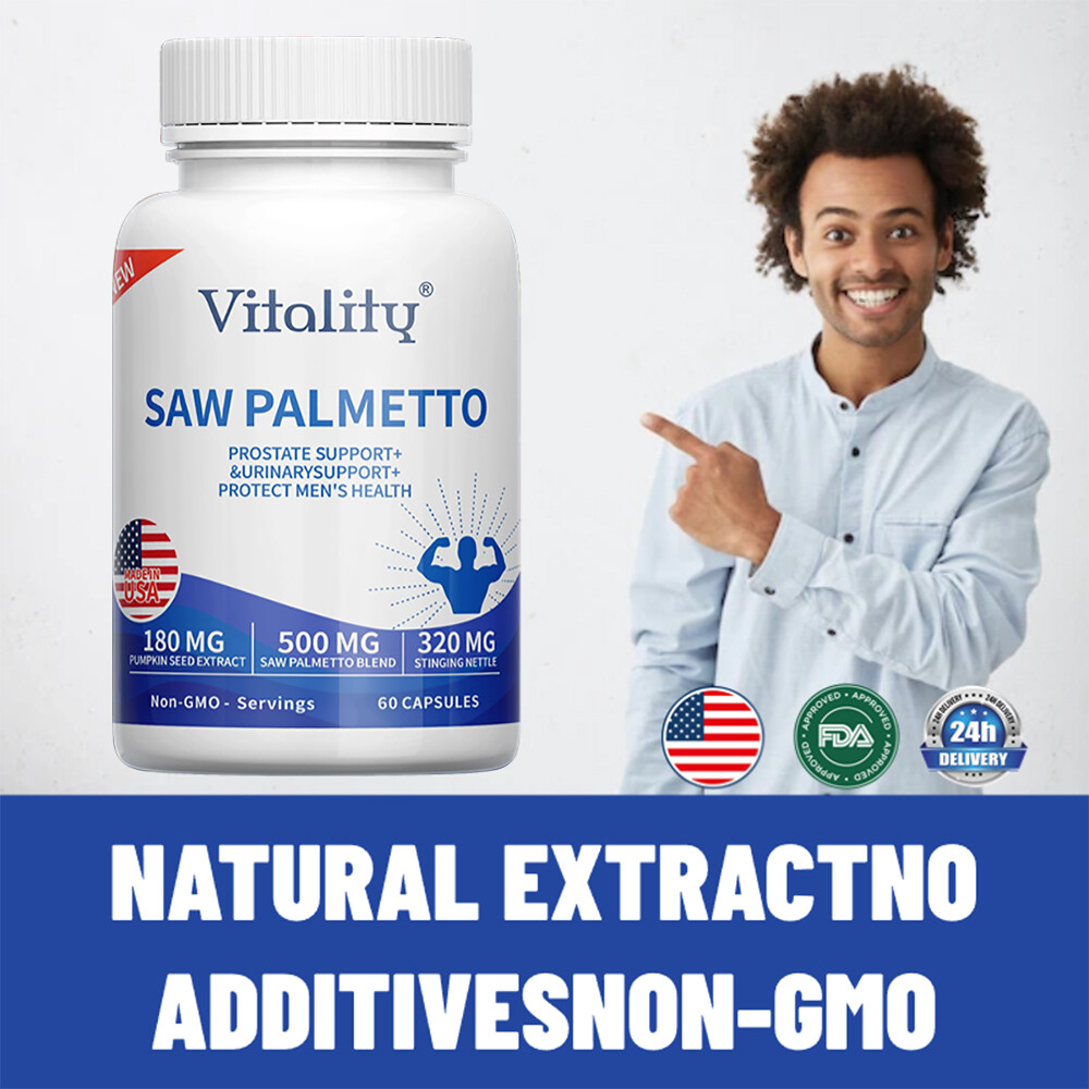 SAW PALMETTO PROSTATE SUPPORT&URINARYSUPPORT+ PROTECT MEN’S HEALTH