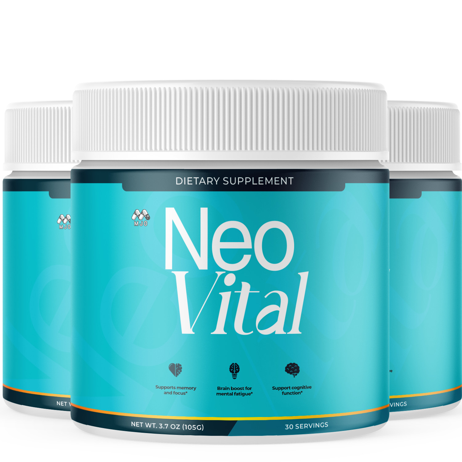 (3 Pack) Neo Vital Powder Advanced Brain Supplement NeoVital 90 Servings