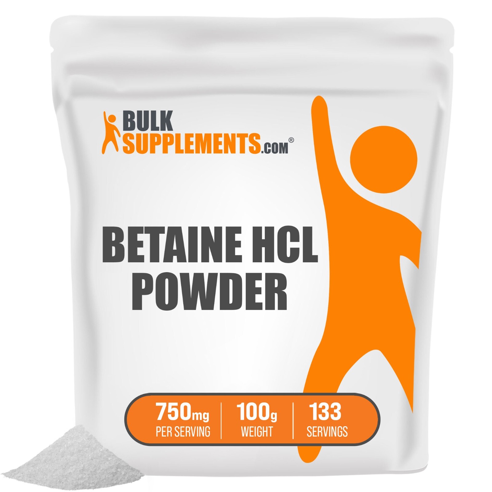 BulkSupplements Betaine HCl Powder
