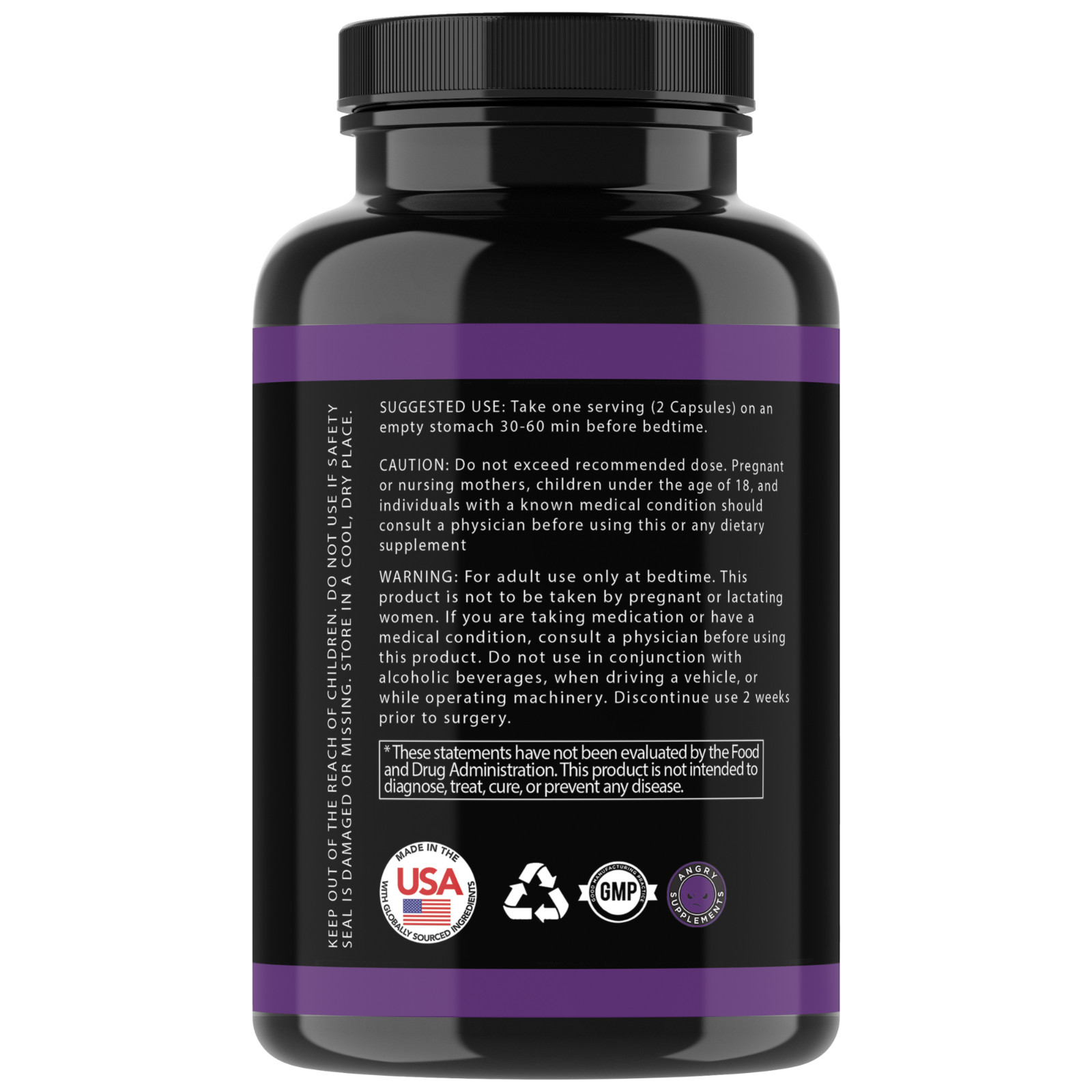 Men’s Test Booster Monster Test PM, Sleep Aid Pill – 60 Count – 12 Pack