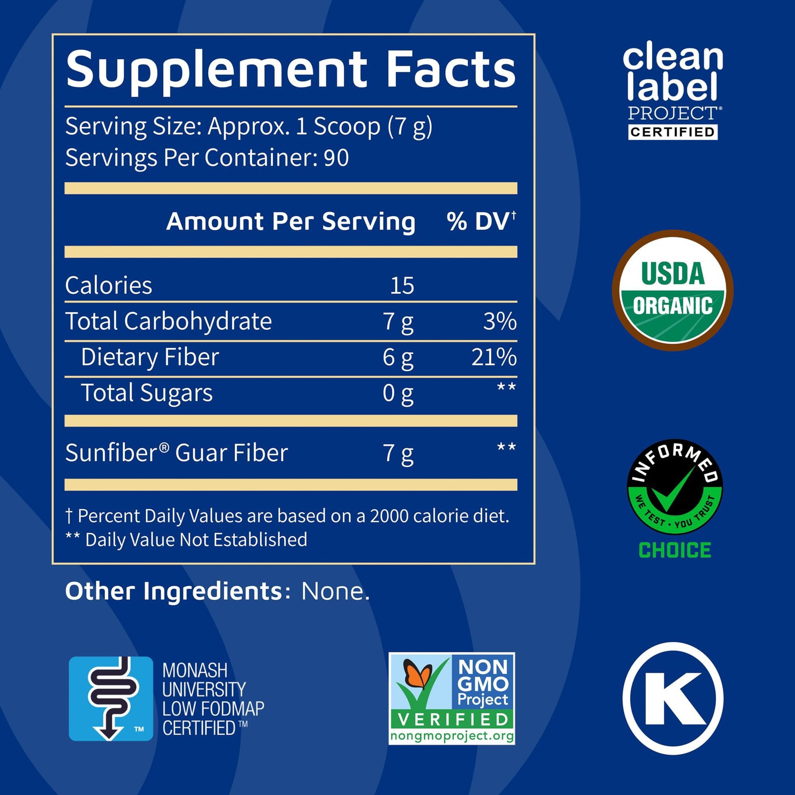 Tomorrow’s Nutrition, Sunfiber, Prebiotic Fiber 1.39 Pound (Pack of 1)