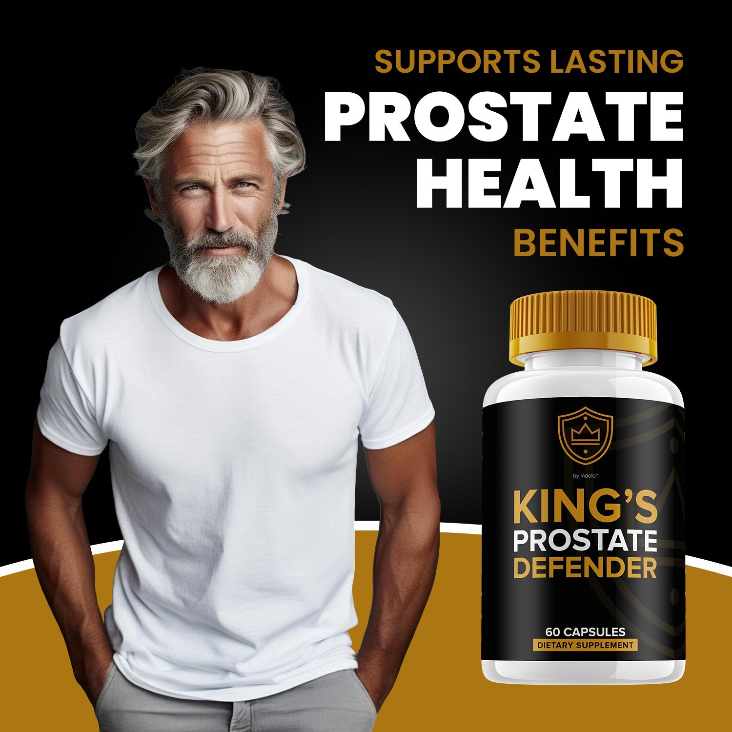 (2 Pack) Kings Prostate Defender For Men Capsules – Advanced Formula Supplements