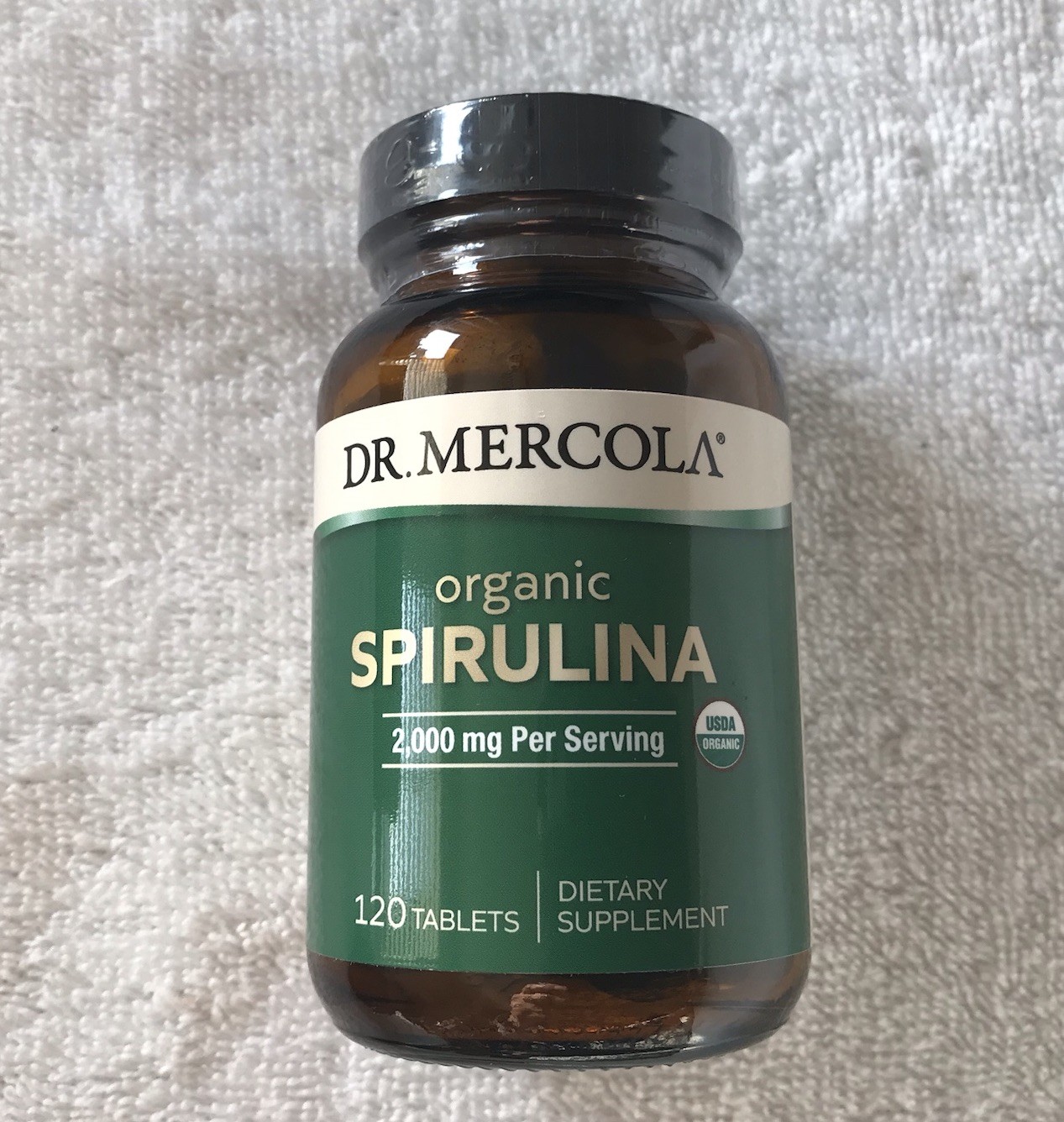 Dr. Mercola Organic Spirulina 2000mg General Wellness Tablets 120 ct NEW sealed