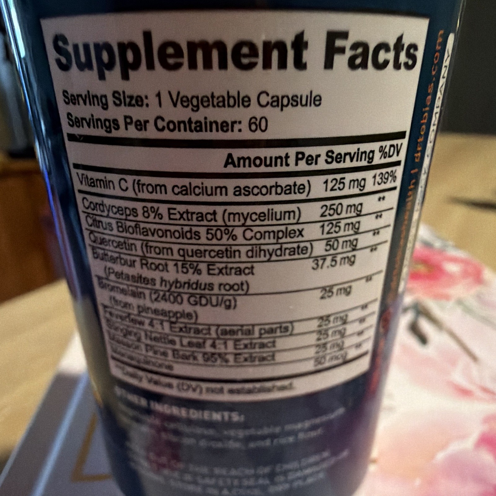Dr. Tobias Lung Health Advanced Respiratory Support 60 Capsules Non-GMO