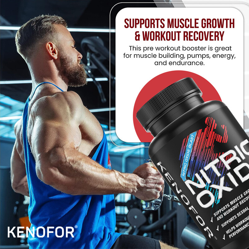 Nitric Oxide Booster L Arginine, L-Citrulline 1300mg 120 Caps Highest Potency