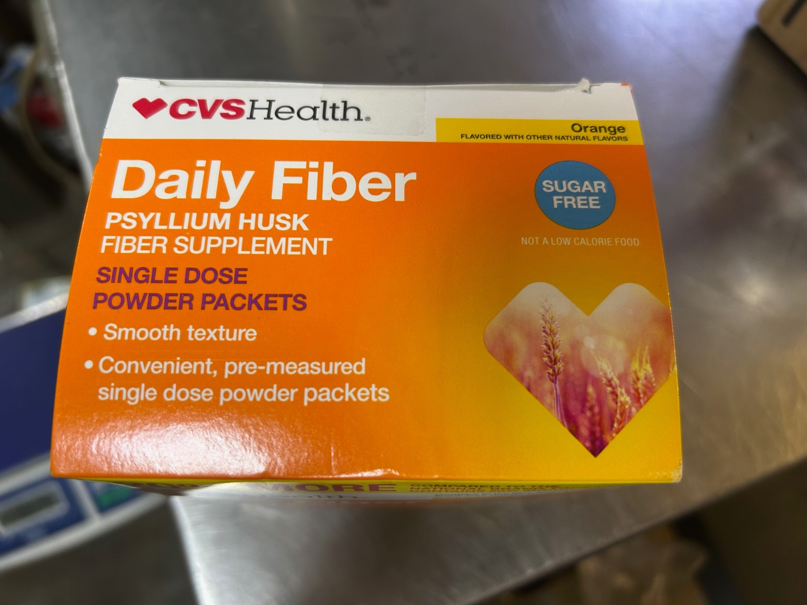 CVS Health Daily Fiber Psyllium Husk 54 Pks Orange Sugar Free BB 12/2026 Meta