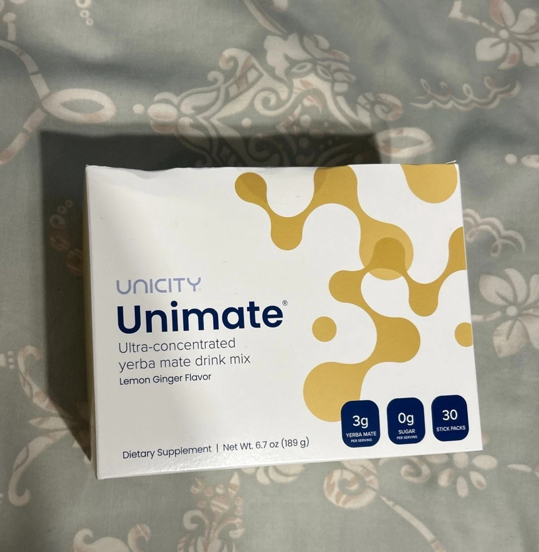 Unicity Unimate lemon yerba 60 Pkt And 30 Balance 09/27 SEALED FREE SHIPPING