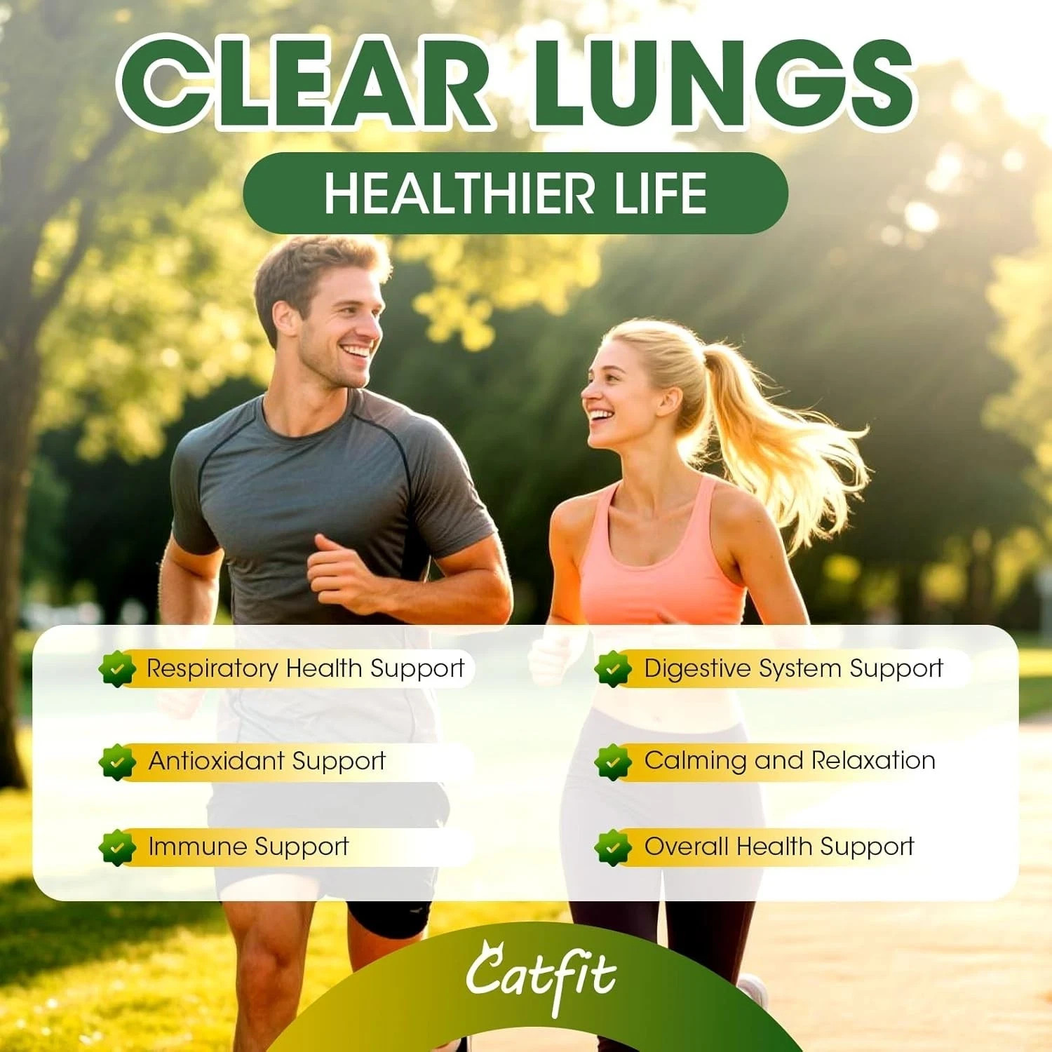 Catfit 5000mg Mullein Leaf Oregano Lung Detox Supplement 3 Bottles 360 Capsules