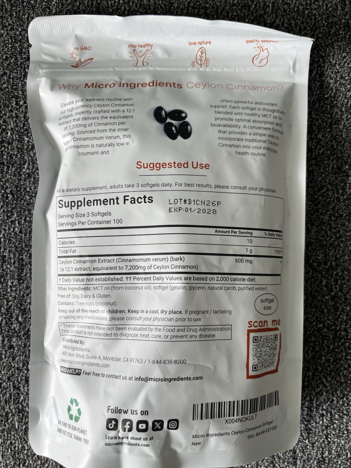 Ceylon Cinnamon Softgels