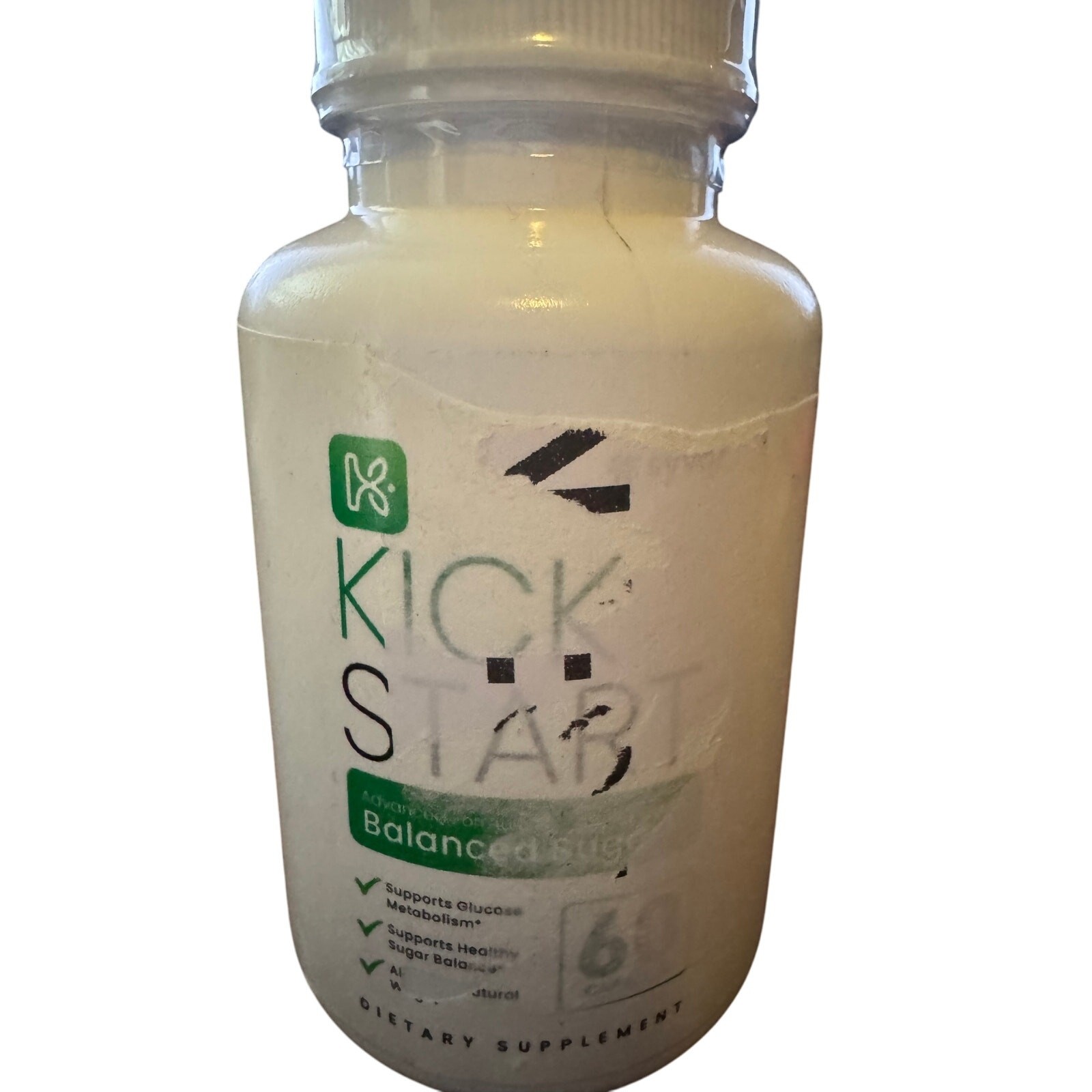 Kick Start Kickstart Balanced Sugar Dietary Supplement 60 Capsules Exp 04/27