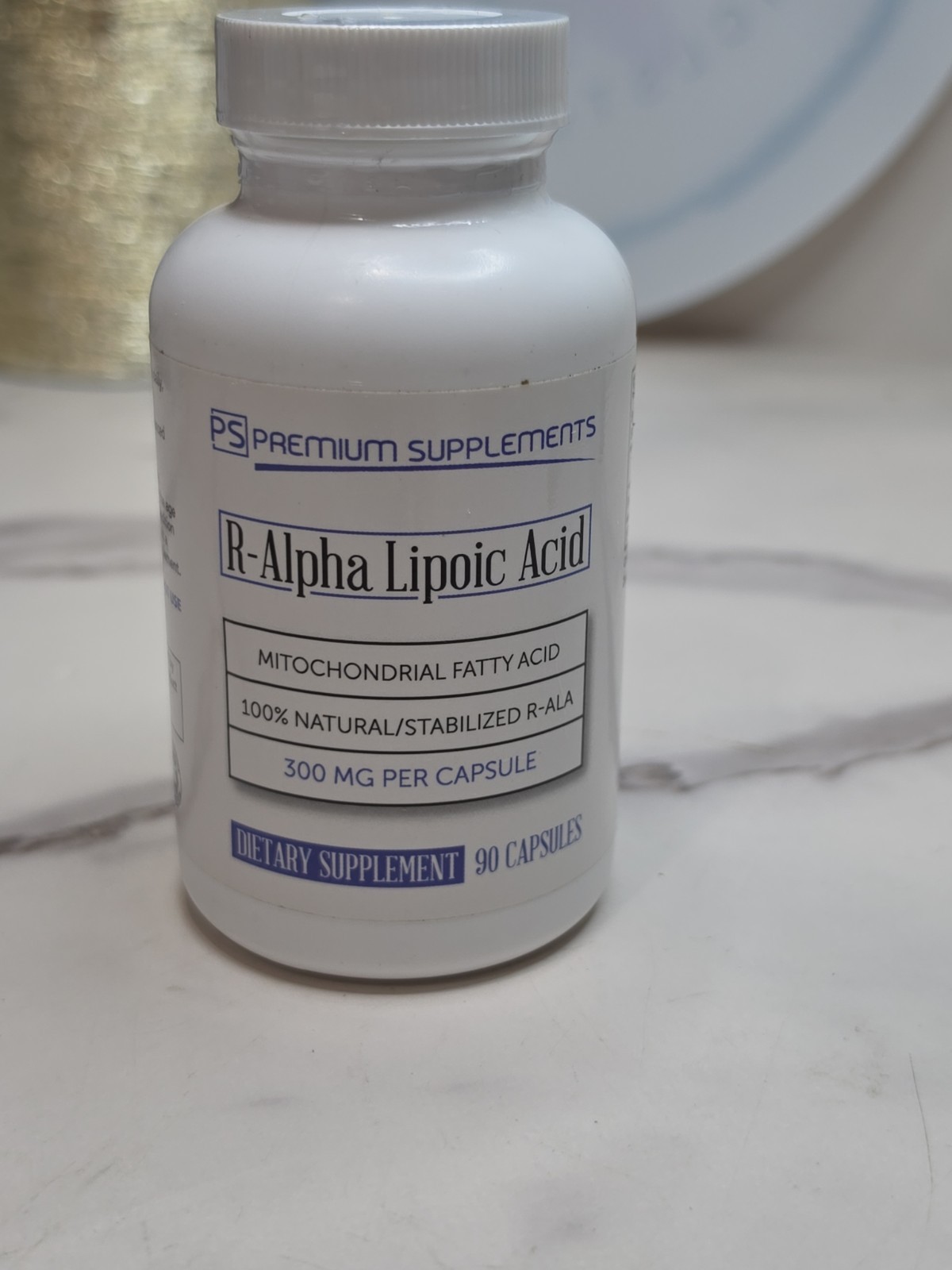 R-Alpha Lipoic Acid 300MG of Pure R-LIPOIC Acid 90 Count EXP 08/2026
