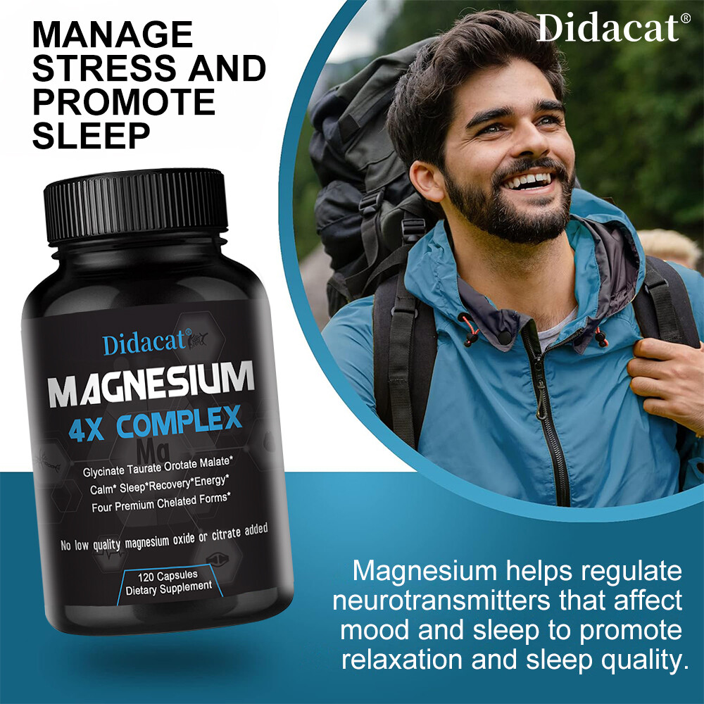 4x Magnesium Complex – Magnesium Malate, Glycinate, Taurate, Orotate