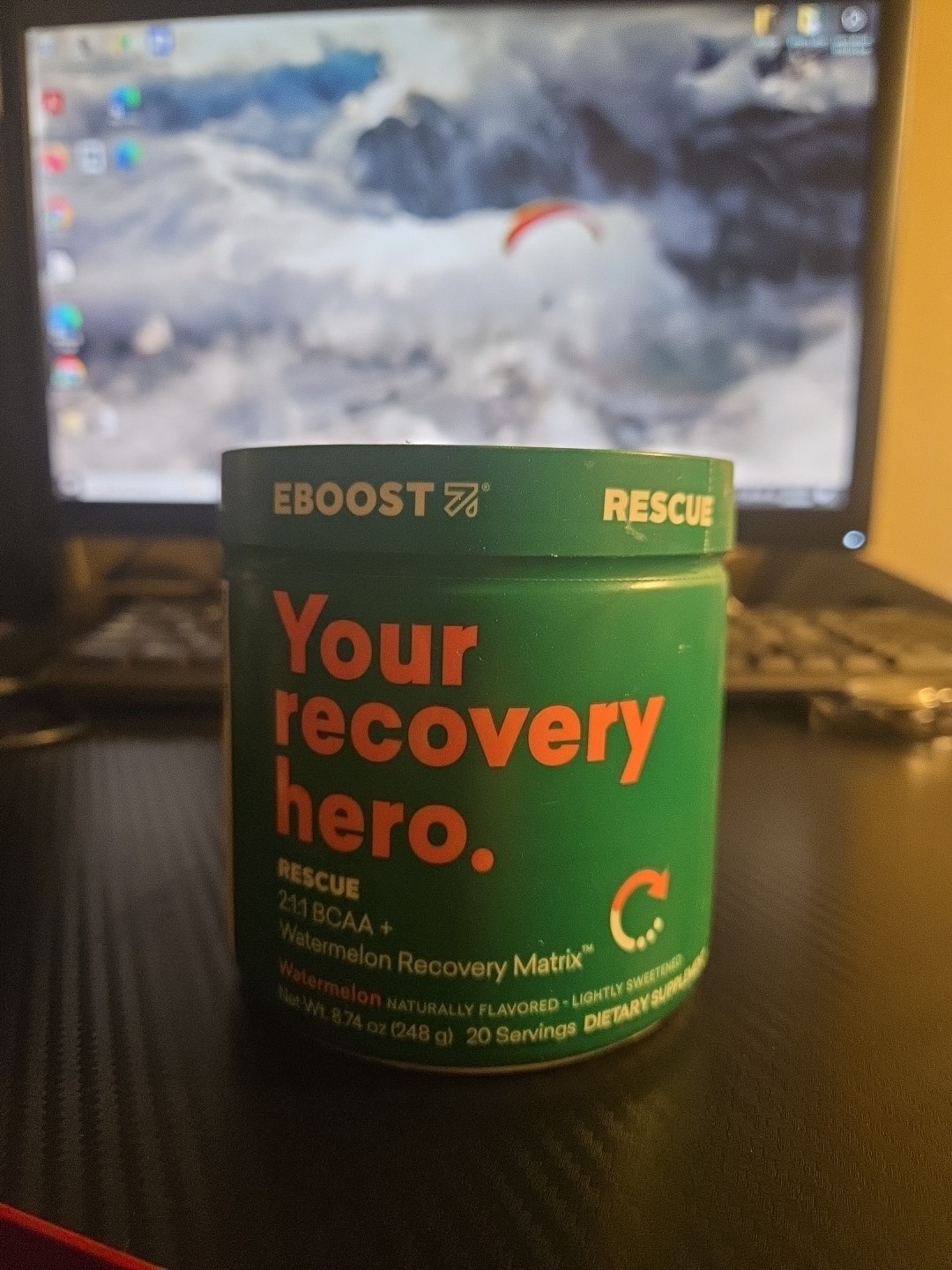 Eboost Rescue BCAA Recovery Matrix Watermelon – 20 Servings | 2500mg L-Leucine