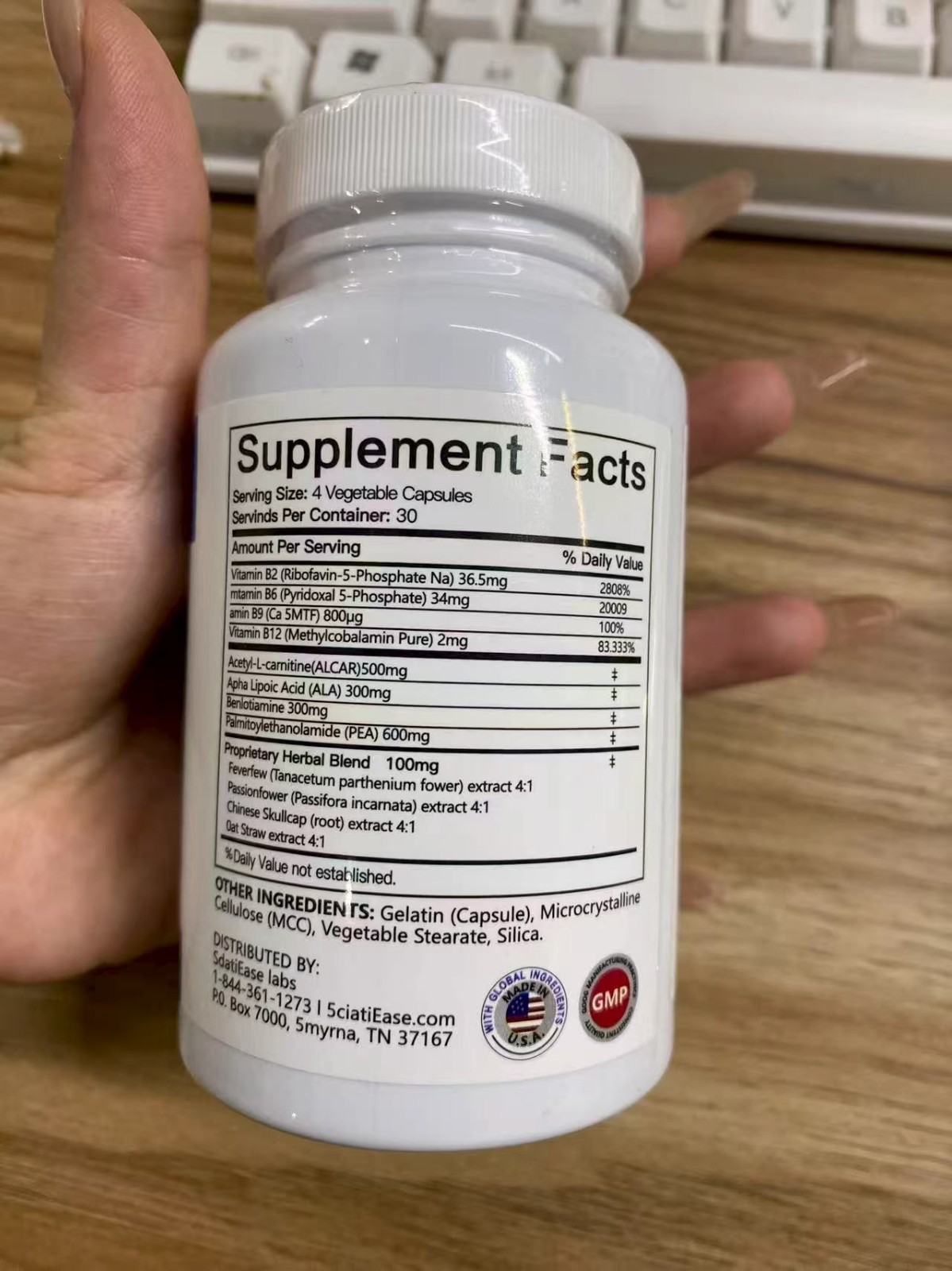 SciatiEase Labs Sciati Ease Sciatic Nerve Formula 120 Capsules -Free shipping