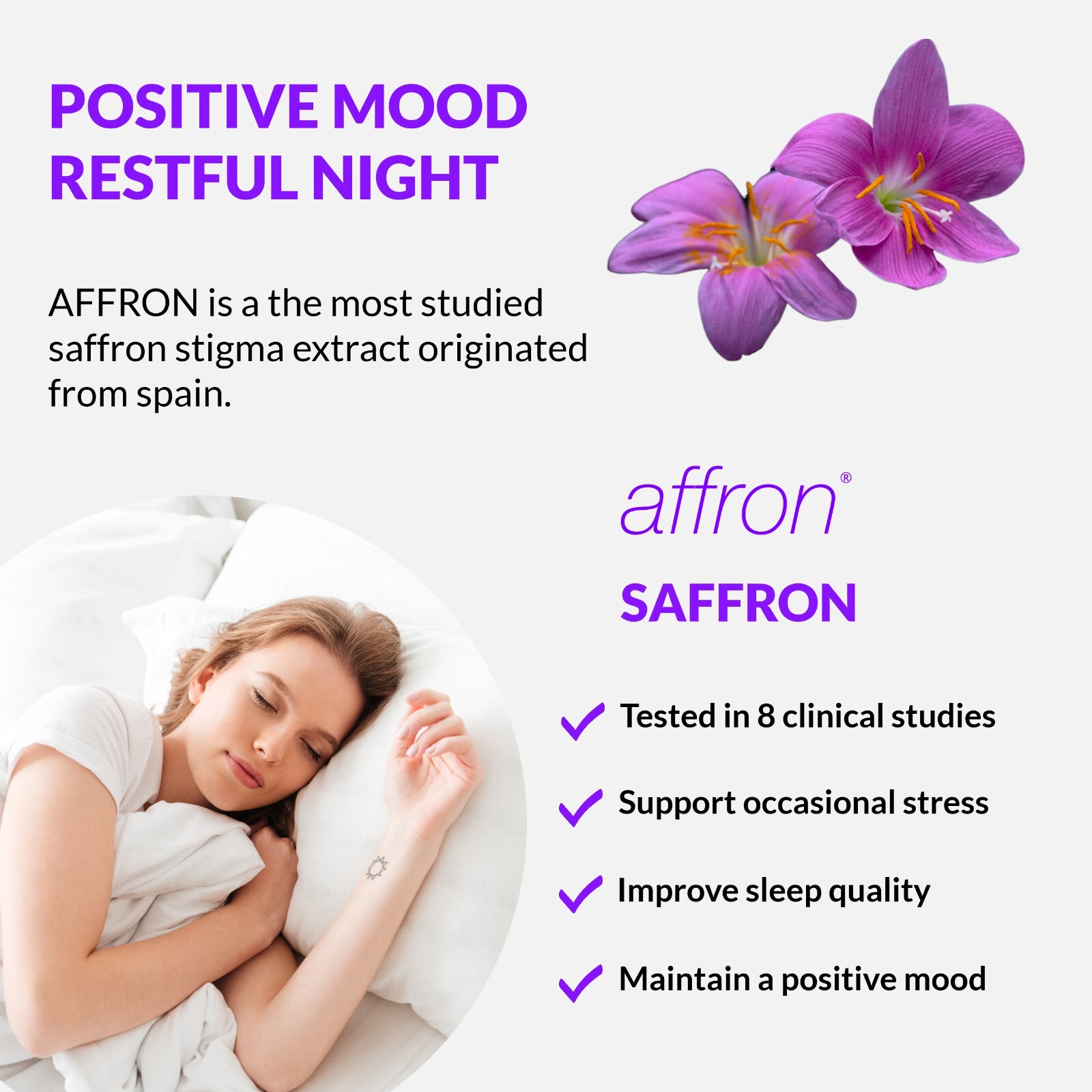 Organic Saffron Ashwagandha Supplement for Stress, Anxiety, Sleep, Mood Support