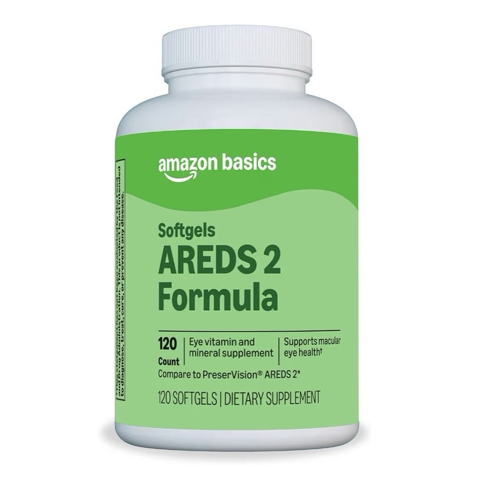 2 Amazon Basics Eye Vitamin and Mineral Supplement AREDS 2 Formula (120 Ct Each)