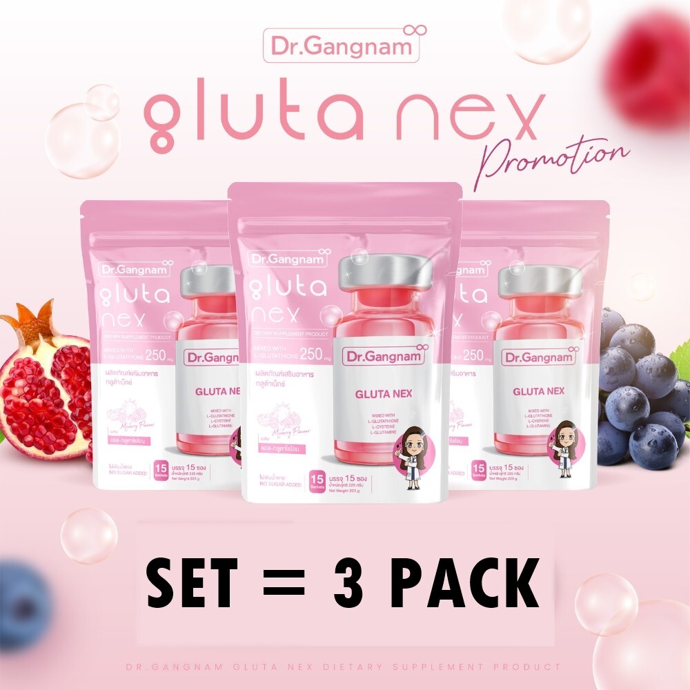3 Packs Dr. Gangnam Gluta Nex Best Gluta Dietary Supplements Collagen Bright Ski